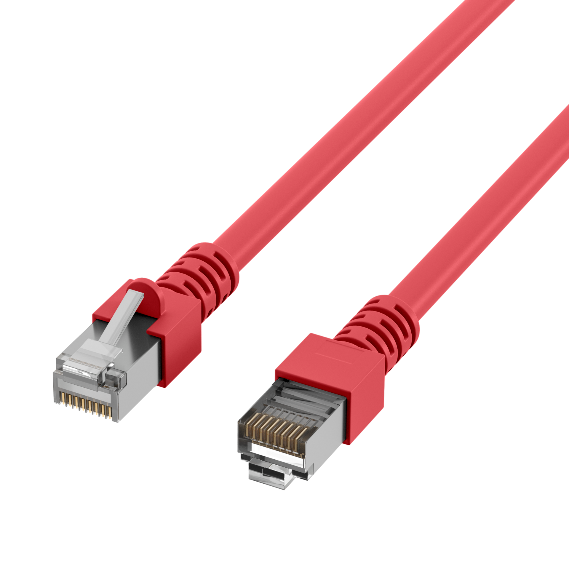 RJ45 Patch Cord Cat.5e SF/UTP PVC CCA red 3m