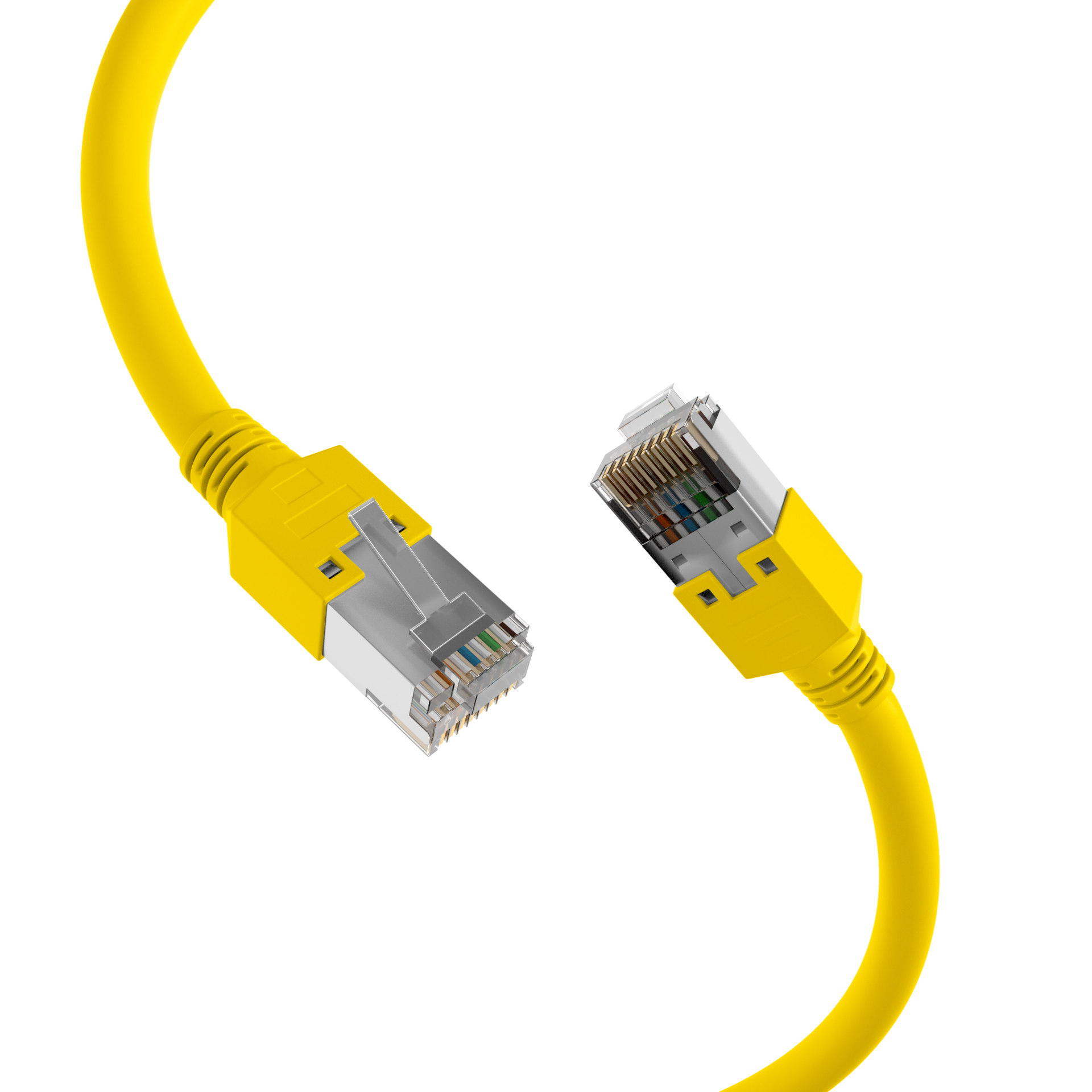 RJ45 Patch Cord Cat.5e S/UTP PVCDätwyler 5502 TM11 yellow 7,5m