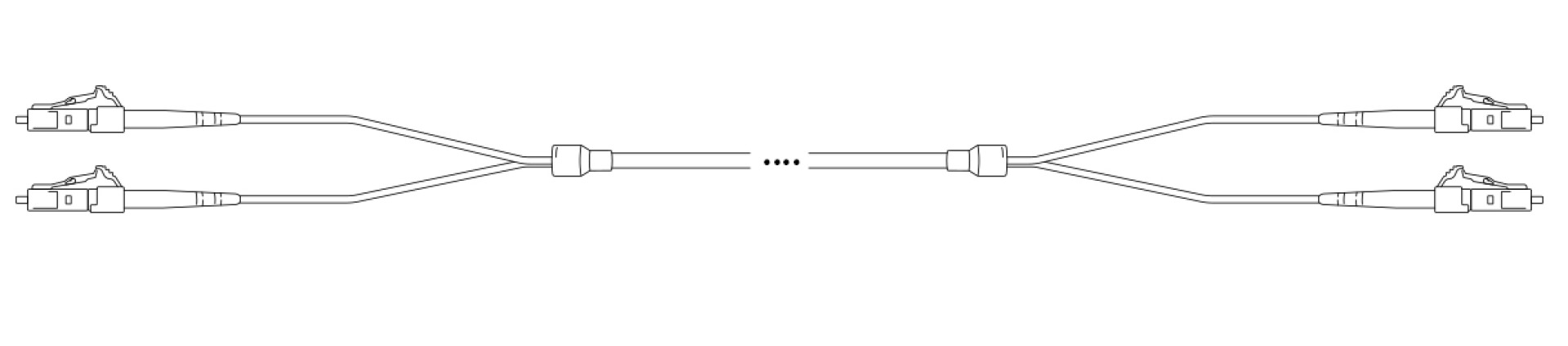 Breakout I-V(ZN) HH OS2 9/125µm LC/LC 2E 1,0m