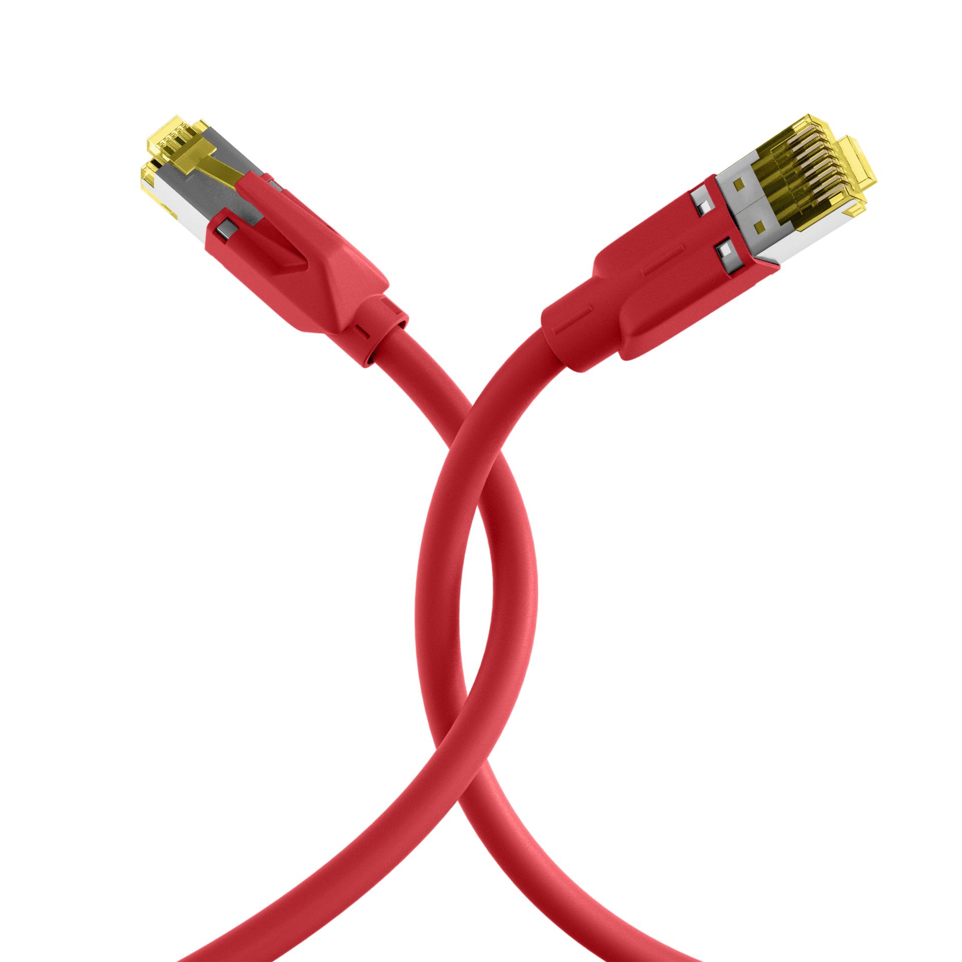 RJ45 Patch Cord Cat.6A S/FTP LSZH Draka UC900 TM31 red 0,5m