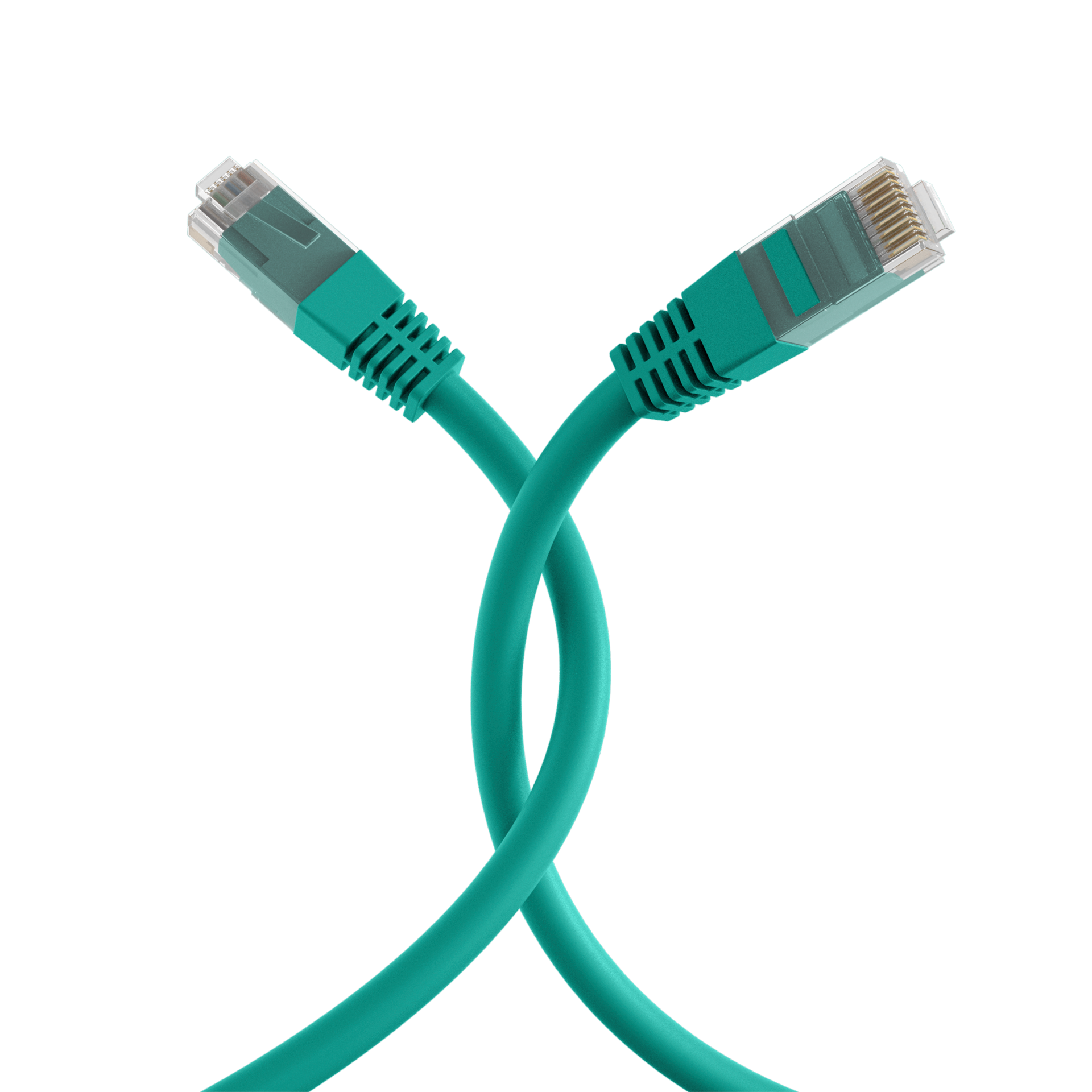 RJ45 Patch Cord Cat.6 U/UTP PVC CCA green 30m