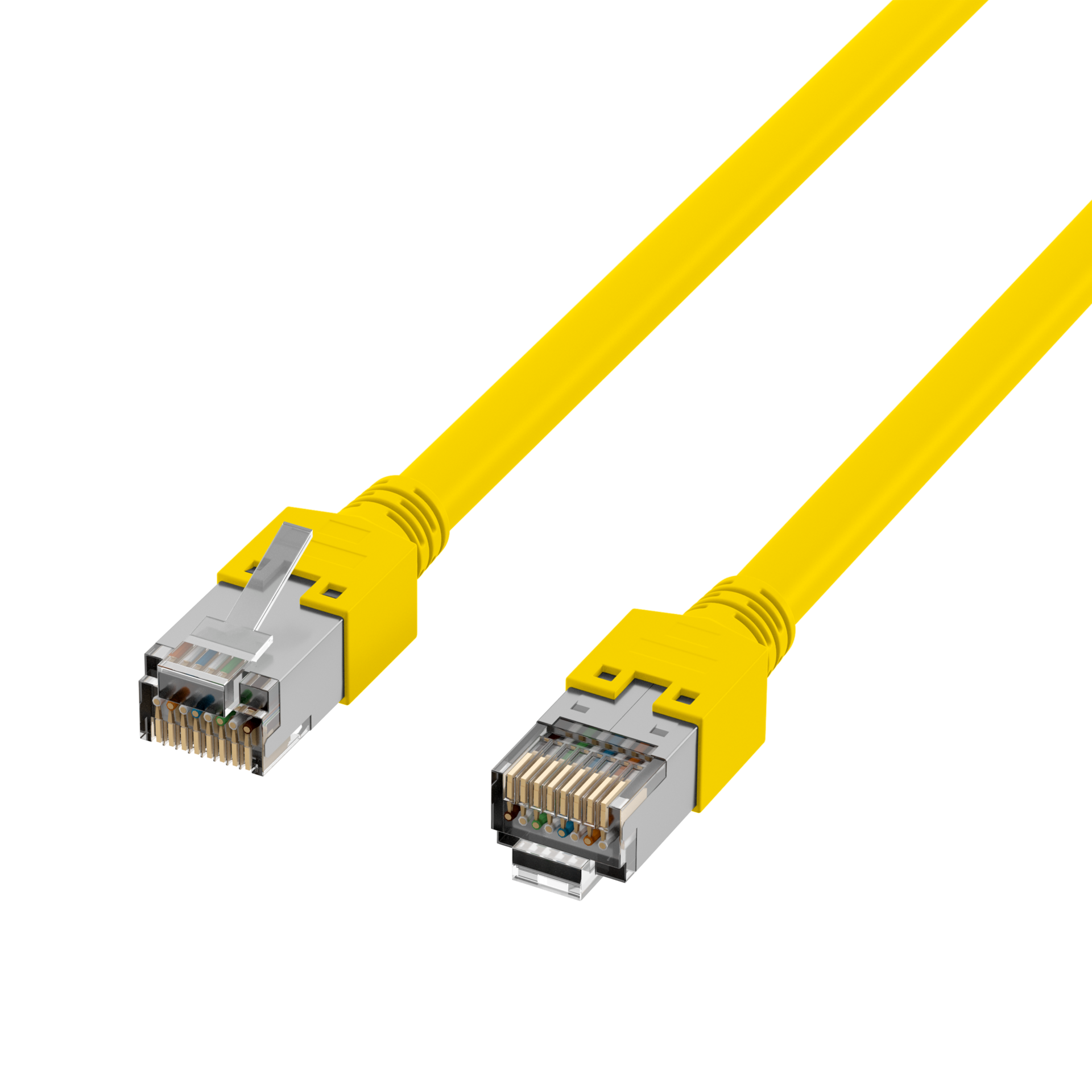 RJ45 Patch Cord Cat.5e SF/UTP LSZH Draka UC300 TM11 yellow 0,15m