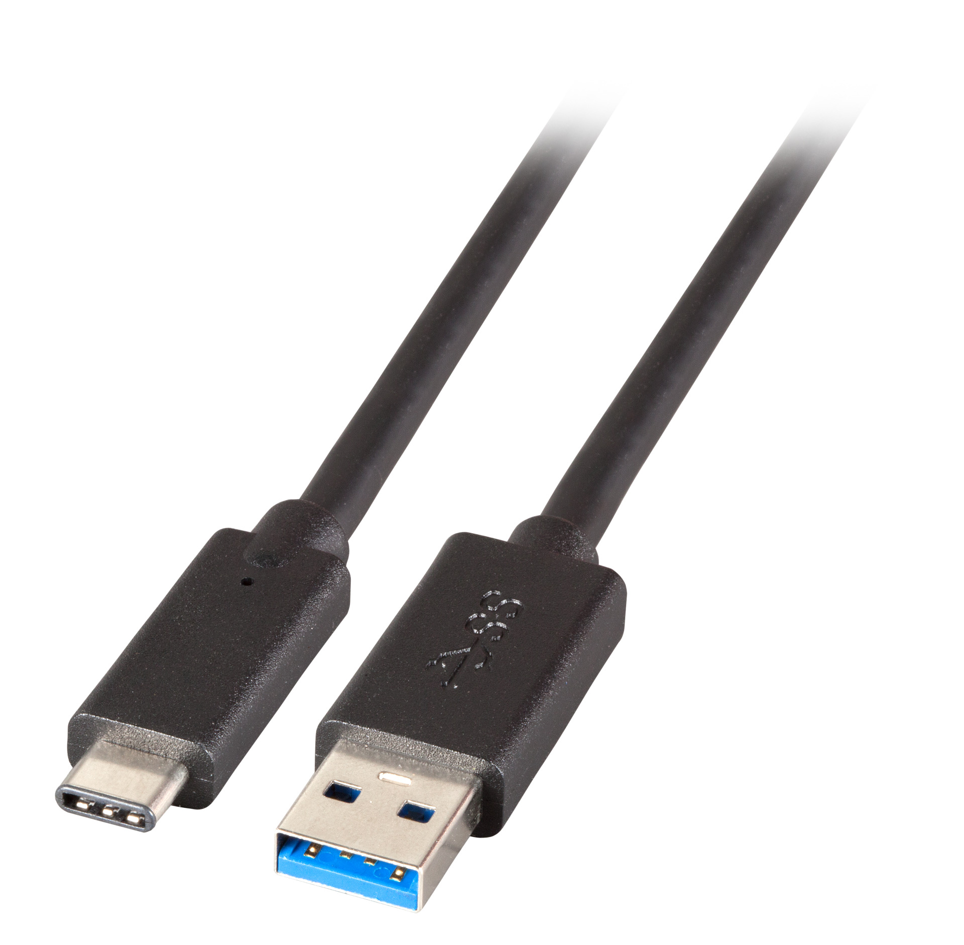 USB3.1 5Gbit 3A Connection Cable A-C, M-M, 1.0m, black