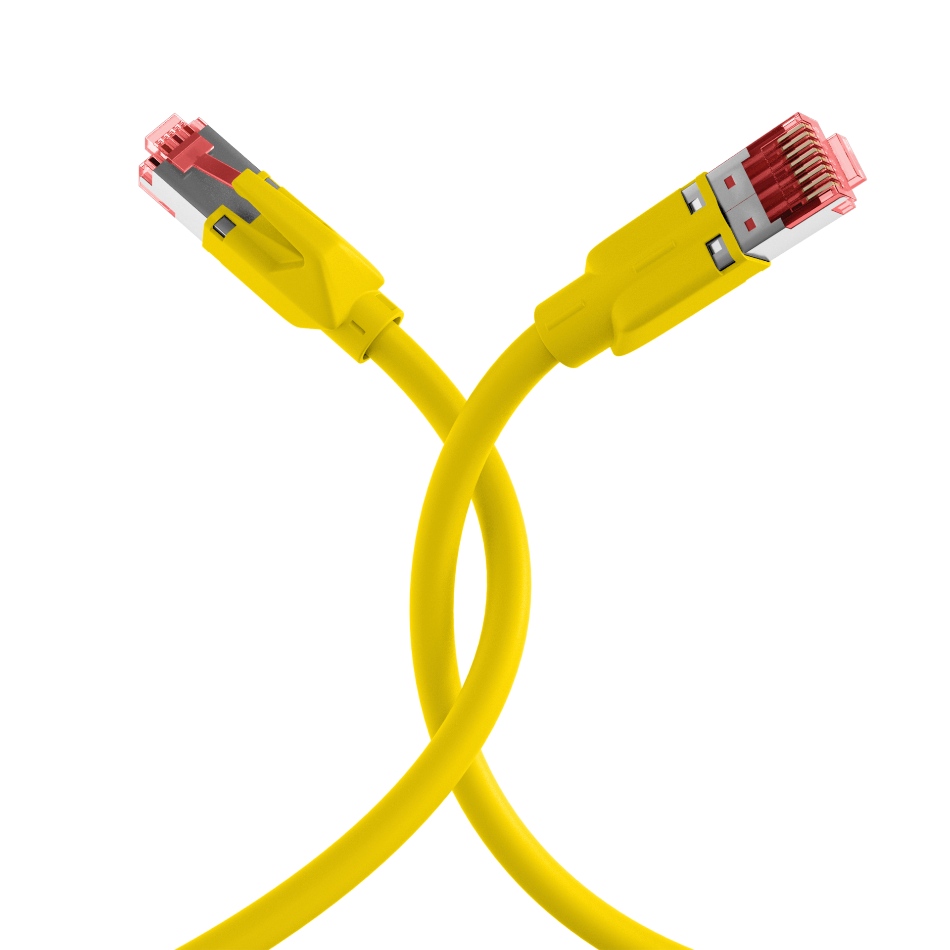 RJ45 Patchkabel Cat.5e S/UTP PUR  TM21 schleppfähig gelb 50m