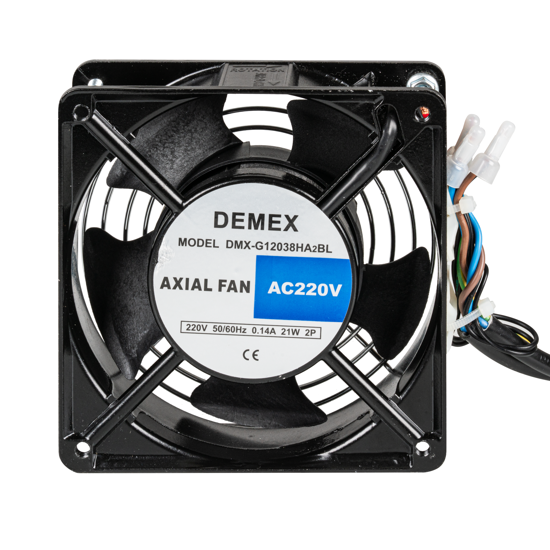 Built-in fan set for wall housings, com. incl. thermostat and connection cables