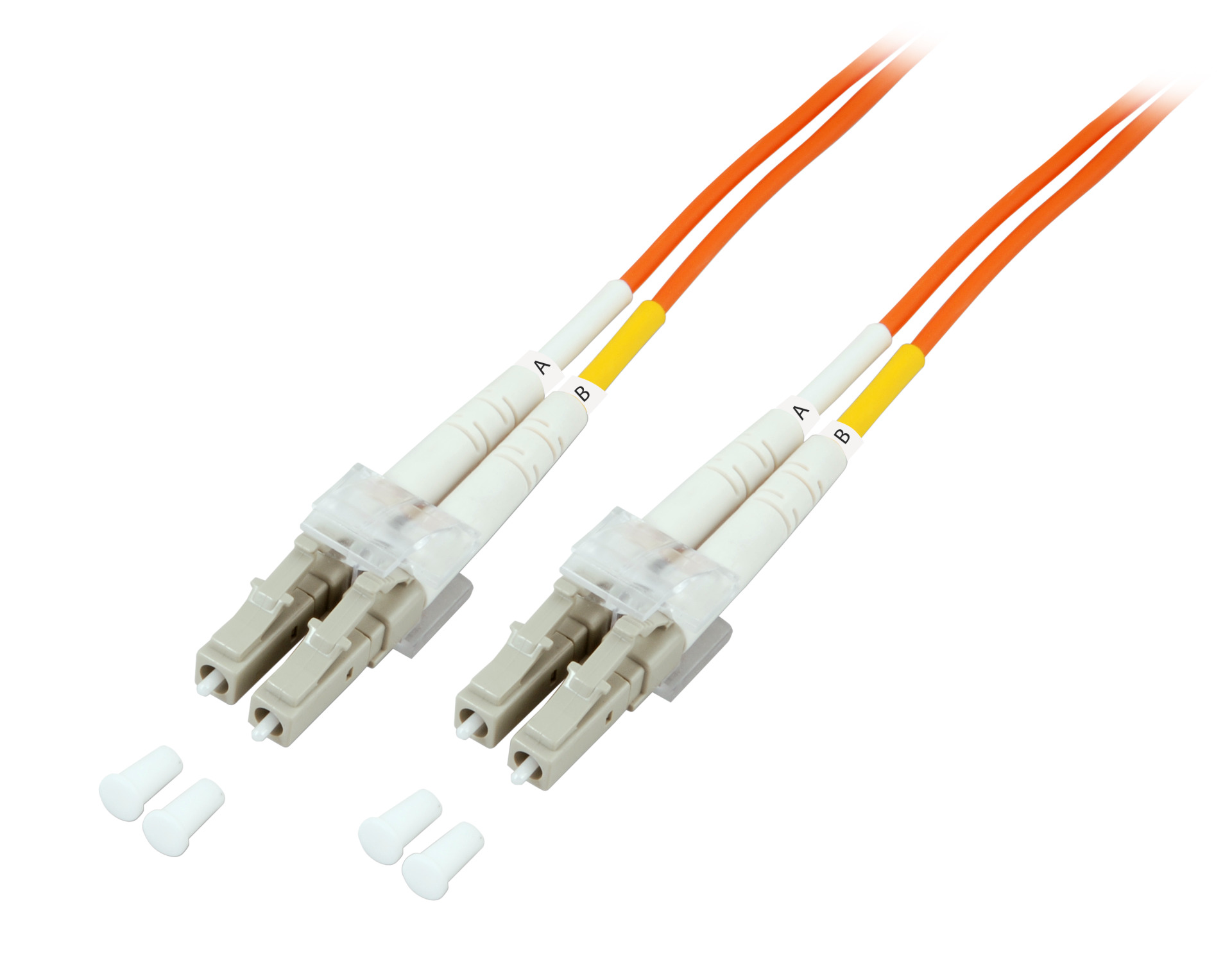 Duplex Jumper LC-LC 62,5/125µ, OM1, LSZH, orange, 2.0mm, 5m