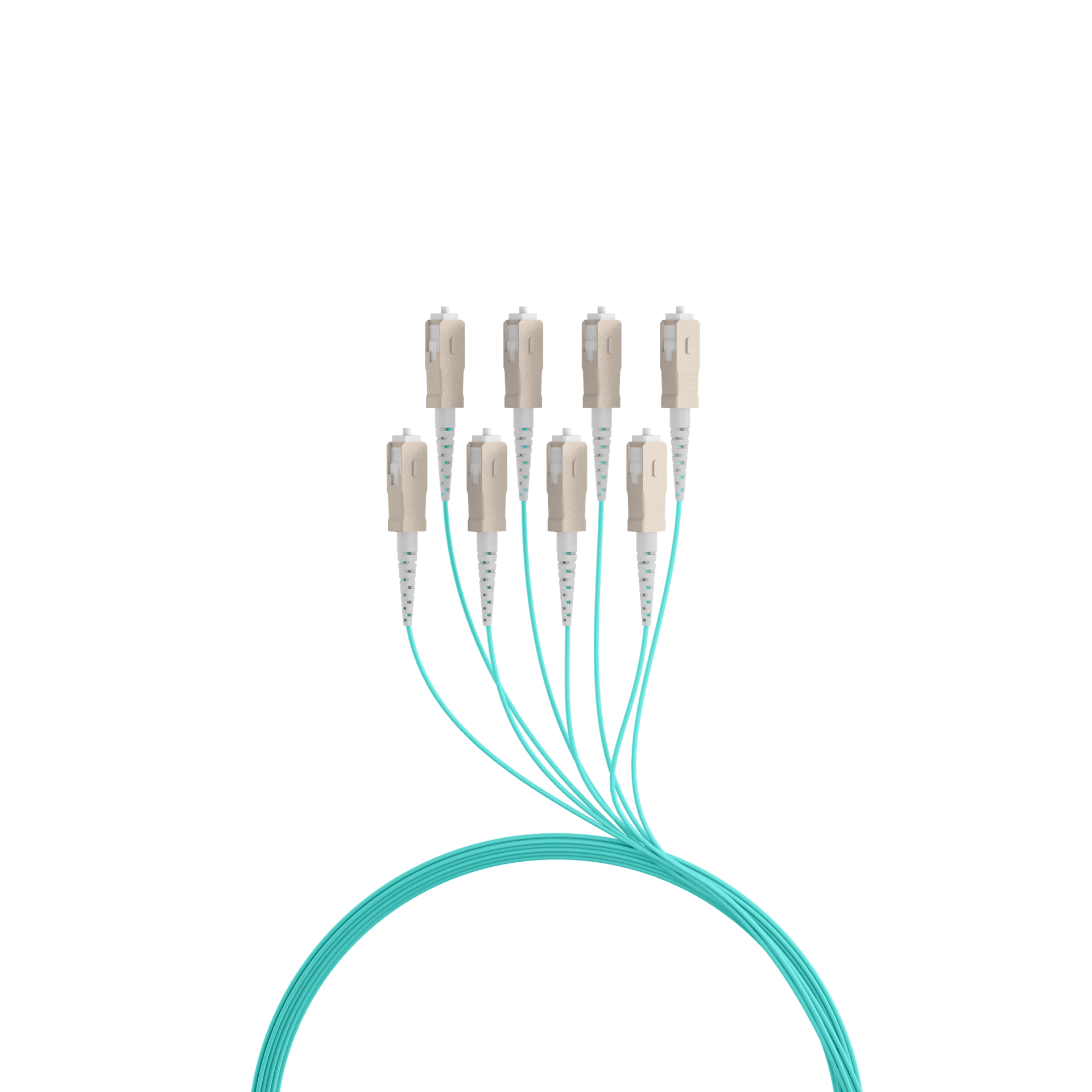 Trunk cable U-DQ(ZN)BH OM3 8G (1x8) SC-SC,100m Dca LSZH