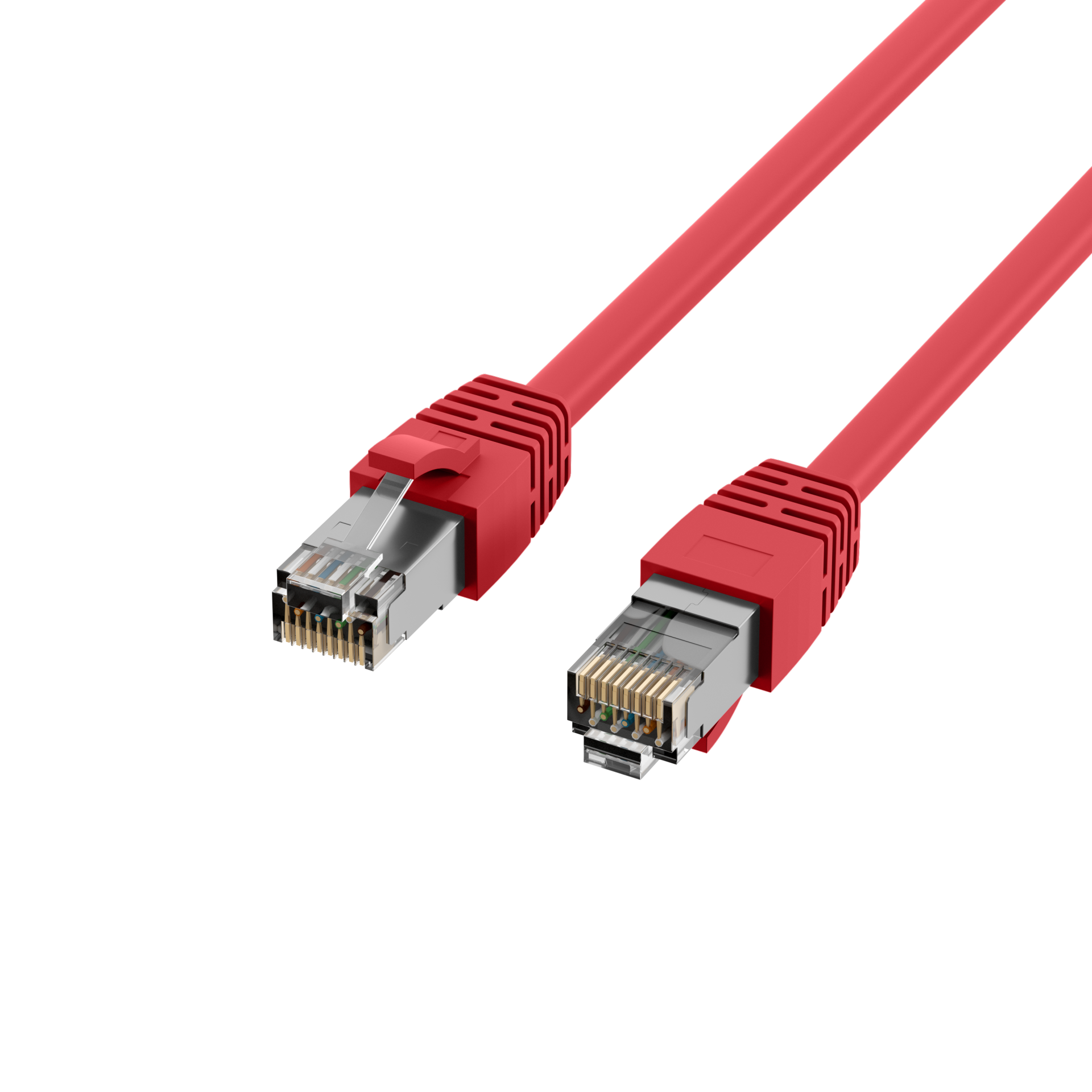 RJ45 Patchkabel Cat.8.1 S/FTP LSZH BC rot 3m