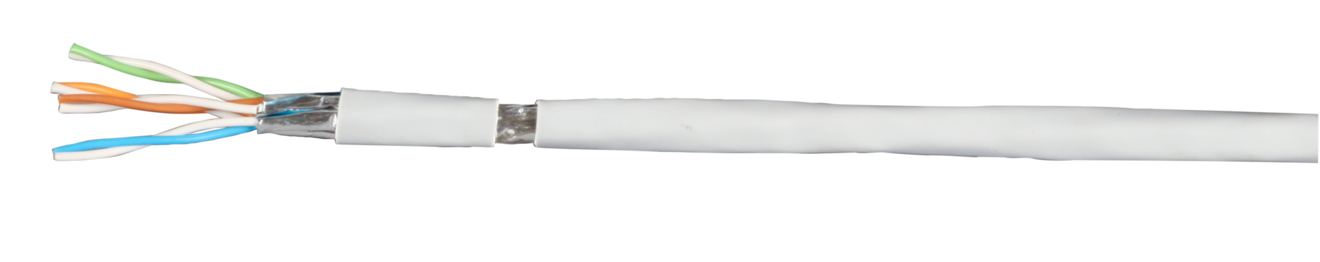 Patch cable Cat.7 PiMF UC900MHz,SS26 4P FRNC-B white, 100m