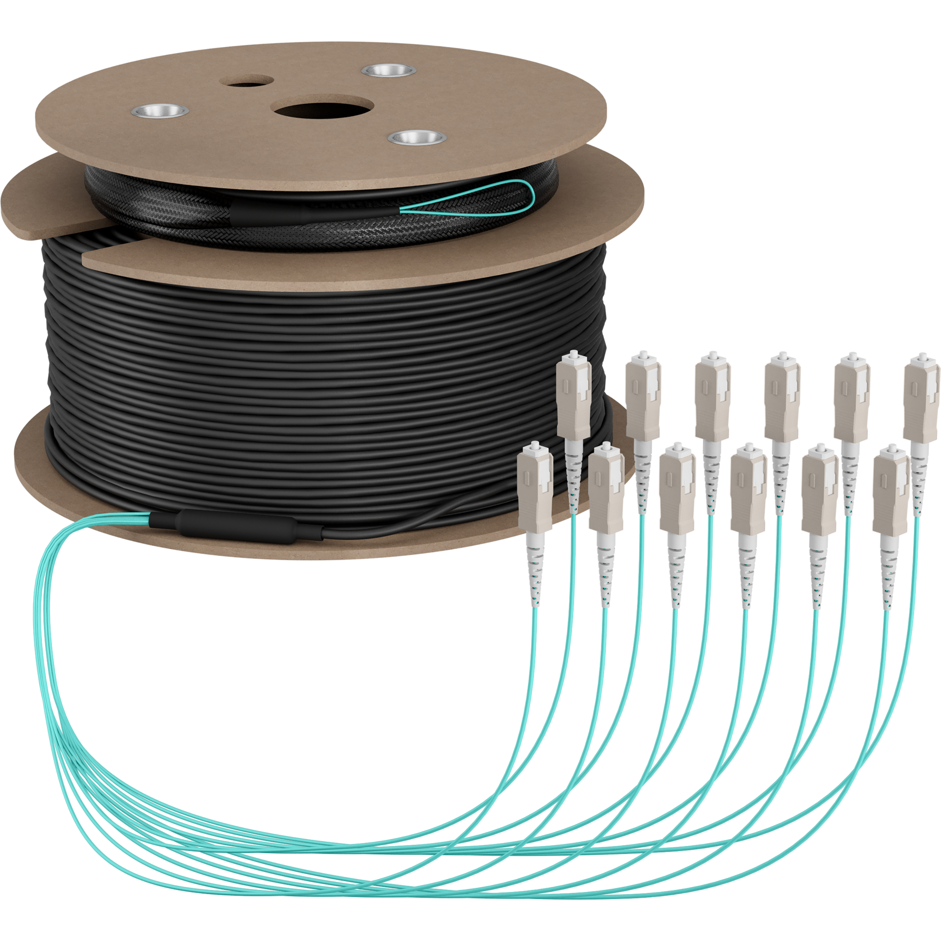 Trunkkabel U-DQ(ZN)BH OM3 12G (1x12) SC-SC,90m Dca LSZH