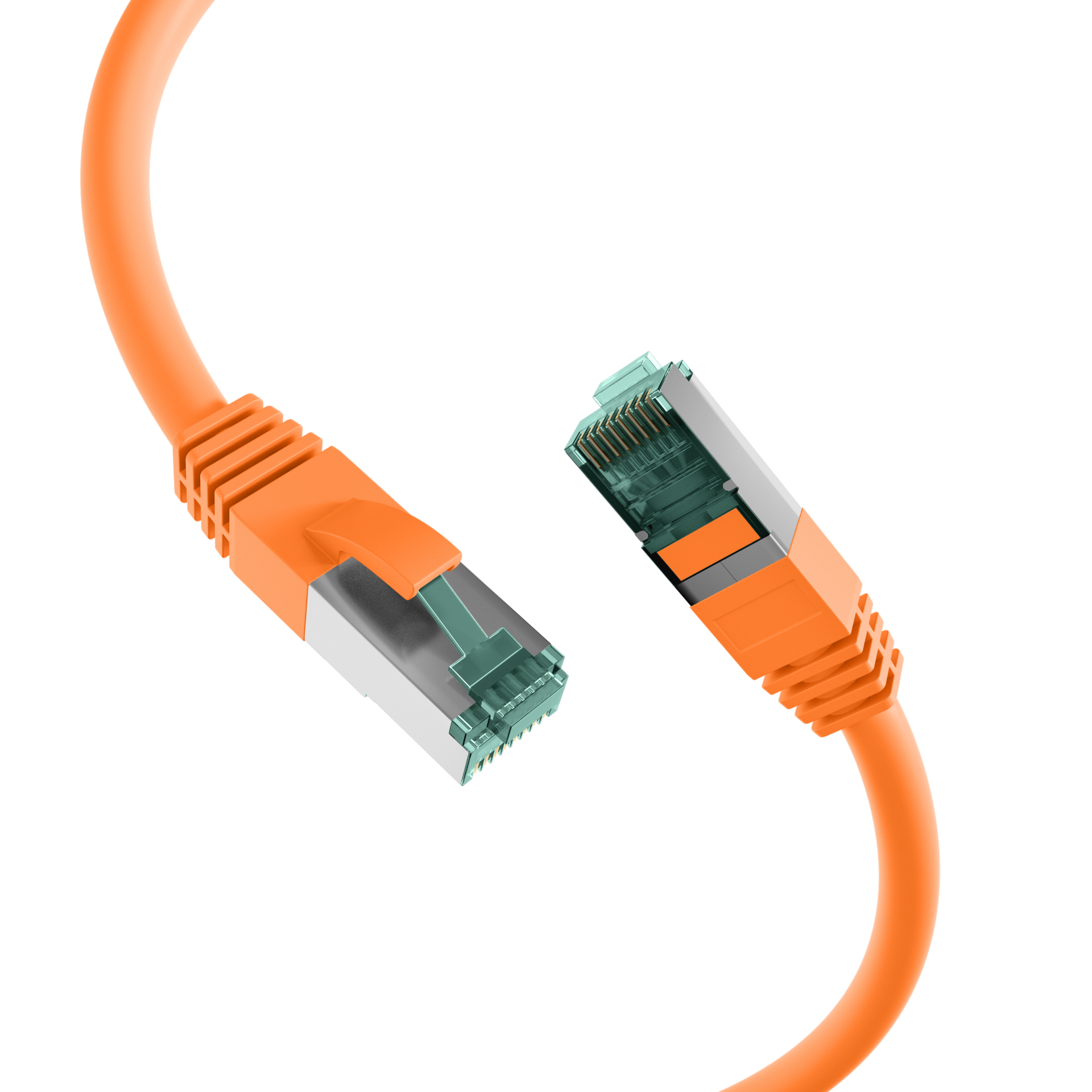 RJ45 Patchkabel Cat.6A S/FTP LSZH  orange 40m