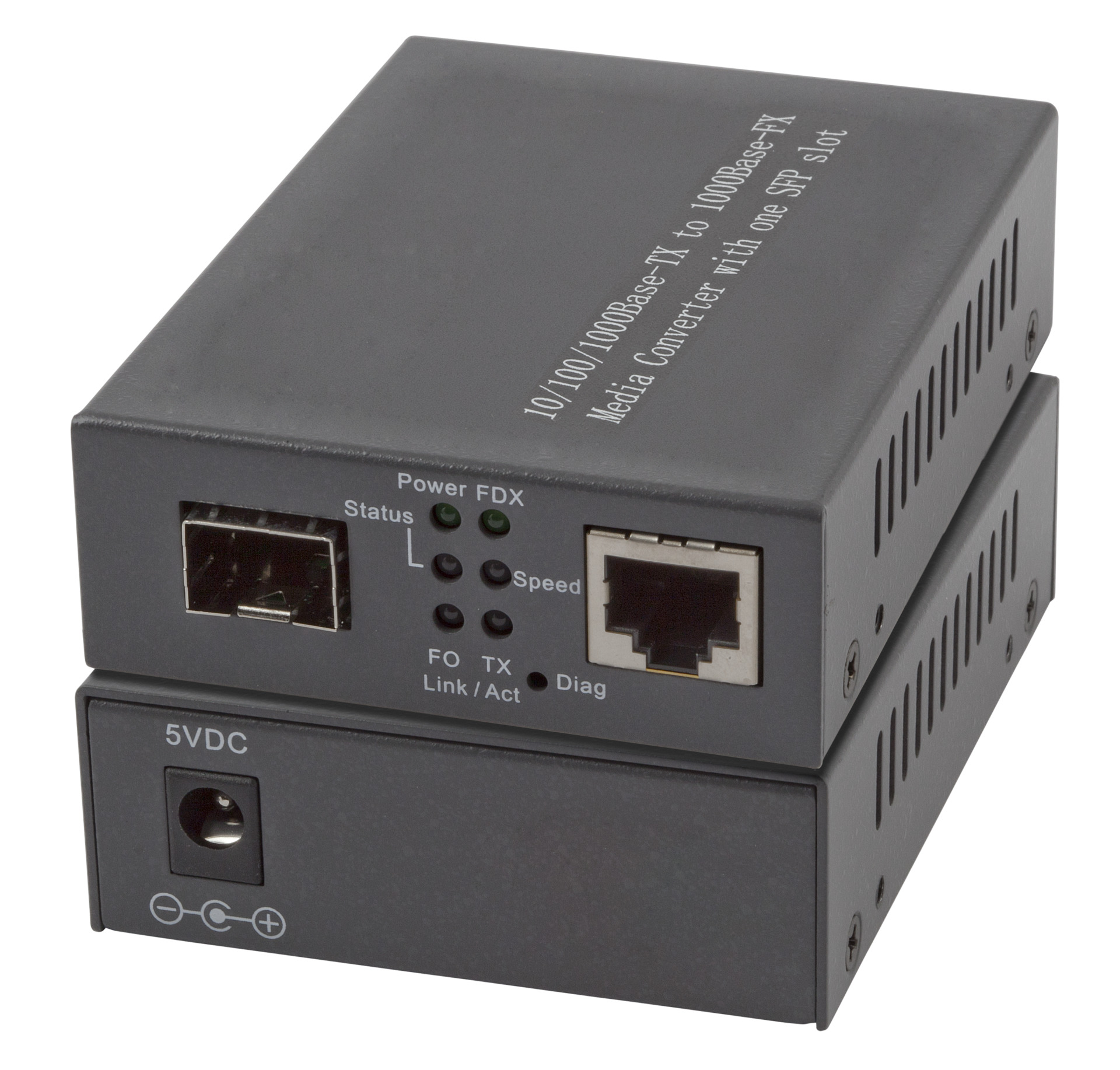 Media Konverter 1x100/1000Mbit Rj45, 1 x Gigabit SFP Port