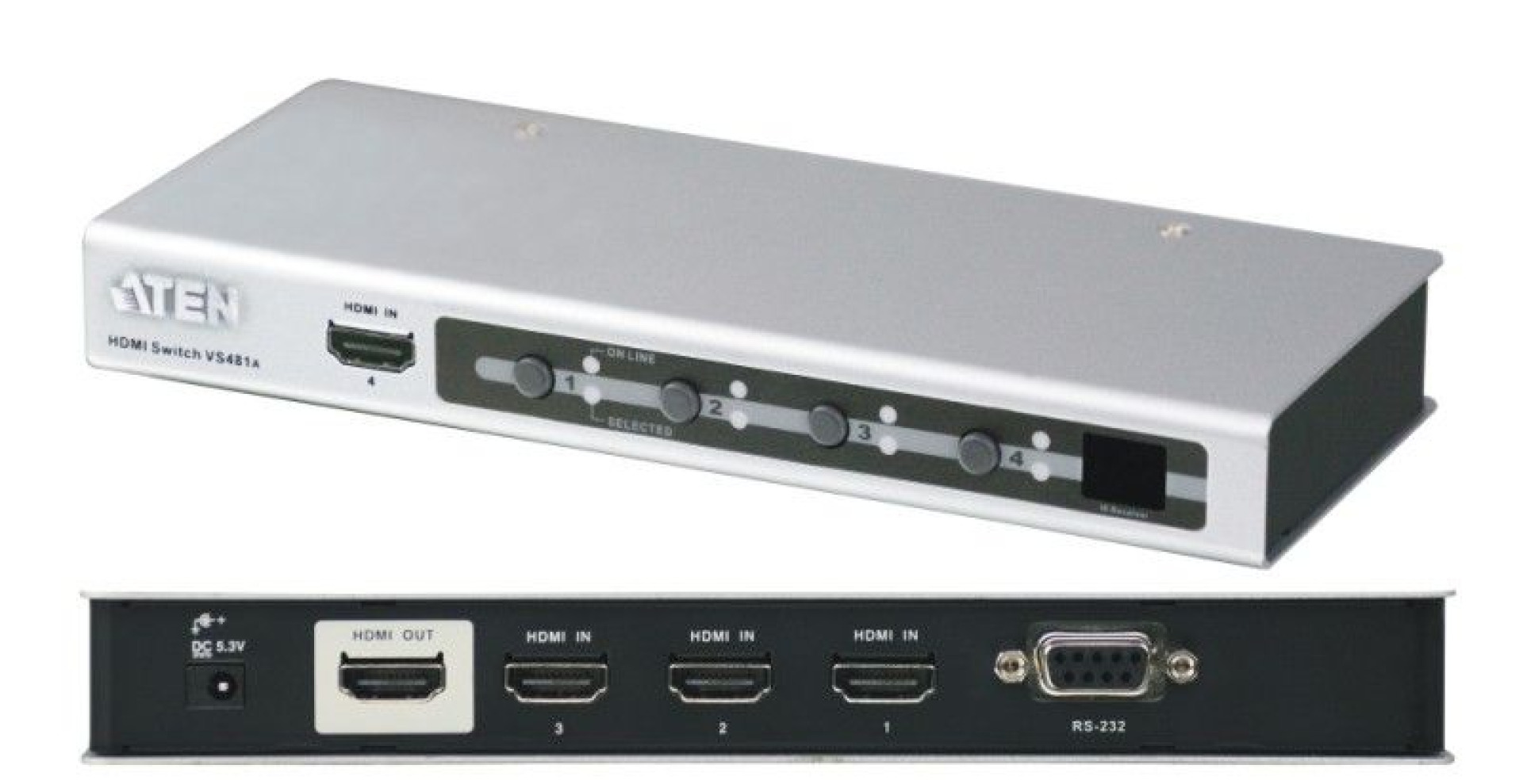 Video-Audio Switch 4 Port HDMI,Ultra HD / 4K