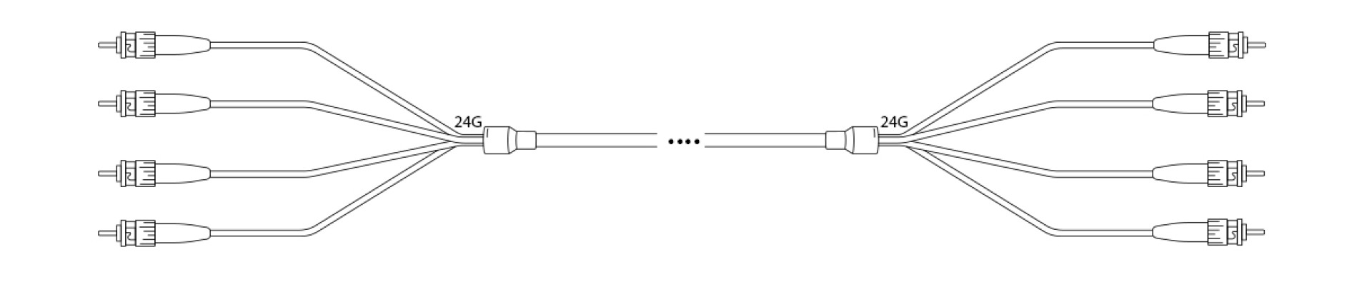 U-DQ(ZN) BH OM1 62.5/125µm ST/ST 4G 1,0m