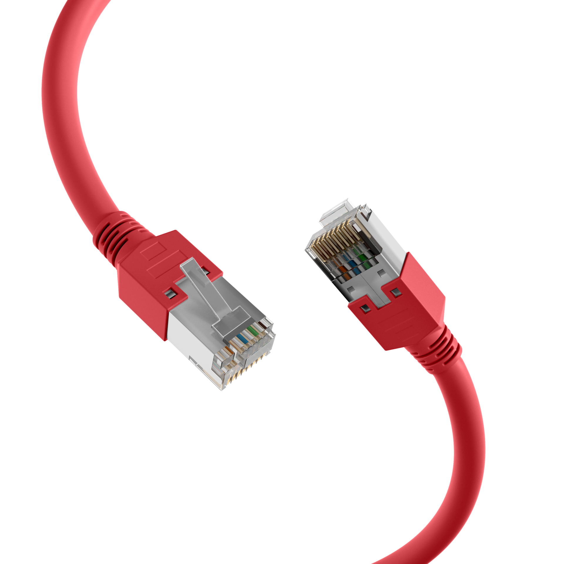 RJ45 Patchkabel Cat.5e SF/UTP LSZH  Draka UC300 TM11 rot 0,5m