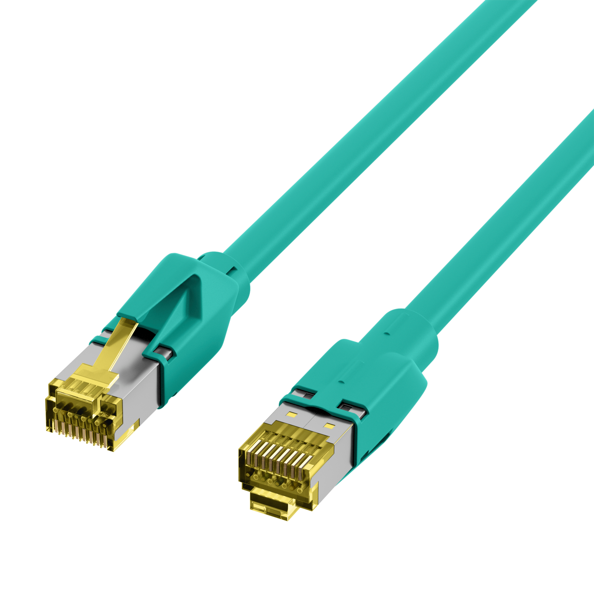 RJ45 Patchkabel Cat.6A S/FTP LSZH  Dätwyler 7702 TM31 grün 0,5m