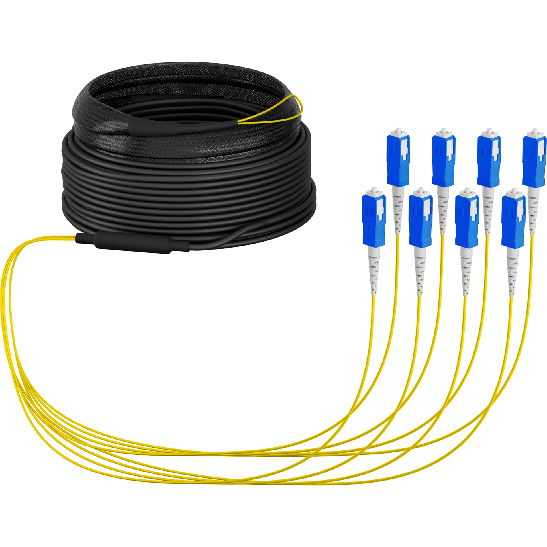 Trunk cable U-DQ(ZN)BH OS2 8E (1x8) SC-SC,30m Dca LSZH