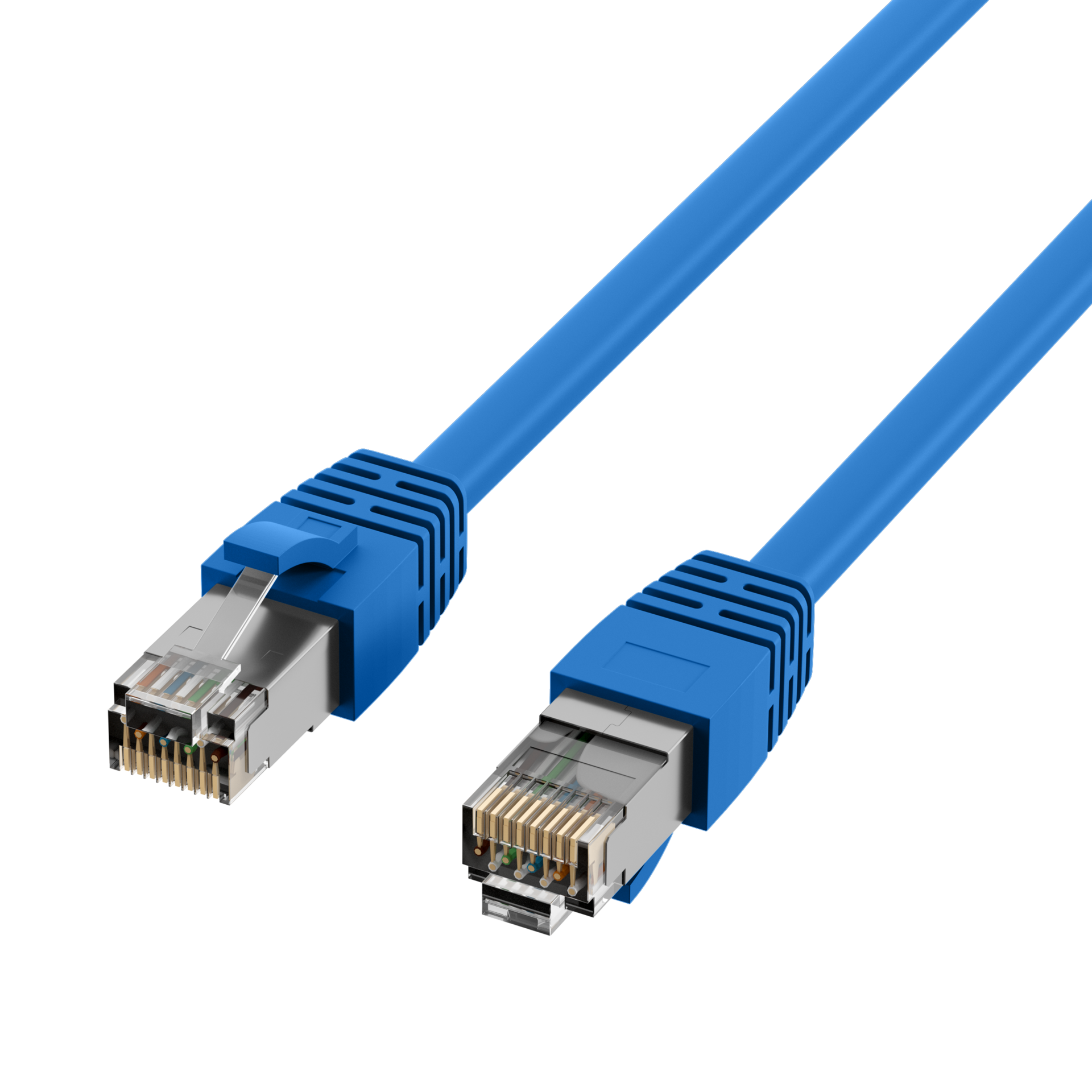 RJ45 Patchkabel Cat.8.1 S/FTP LSZH BC blau 10m