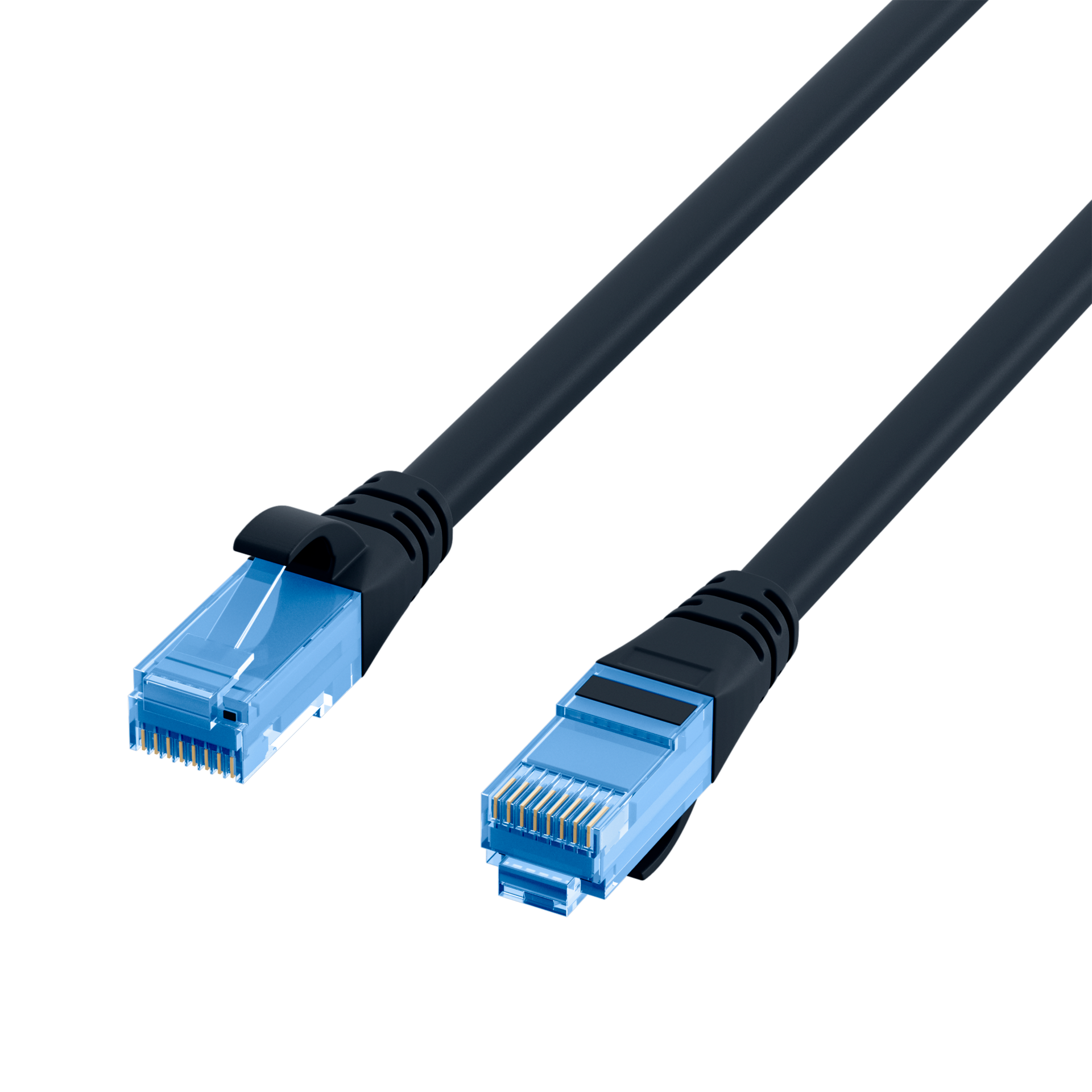 RJ45 Patchkabel Cat.6A U/UTP LSZH  Premium 500MHz schwarz 5m