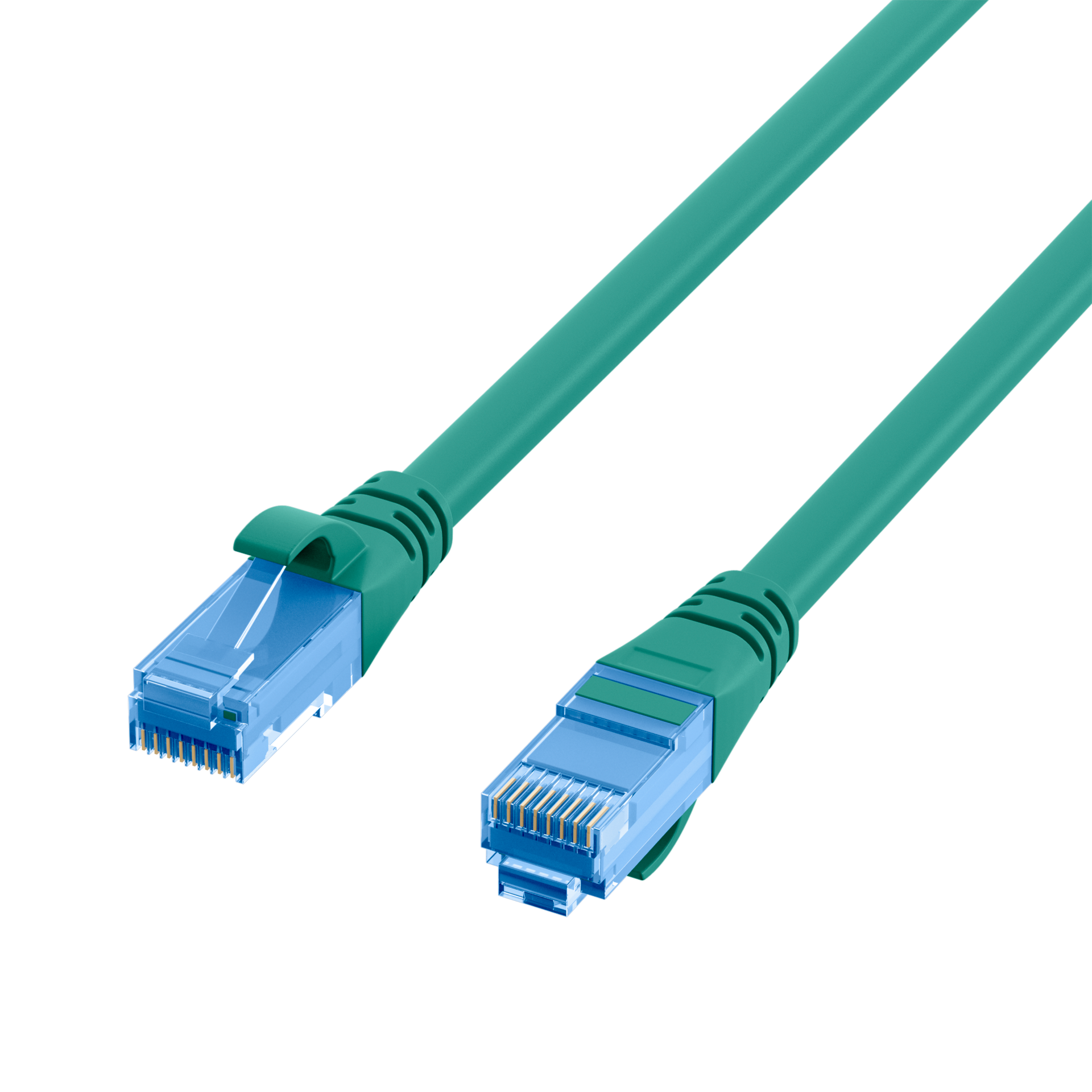 RJ45 Patchkabel Cat.6A U/UTP LSZH  Premium 500MHz grün 15m