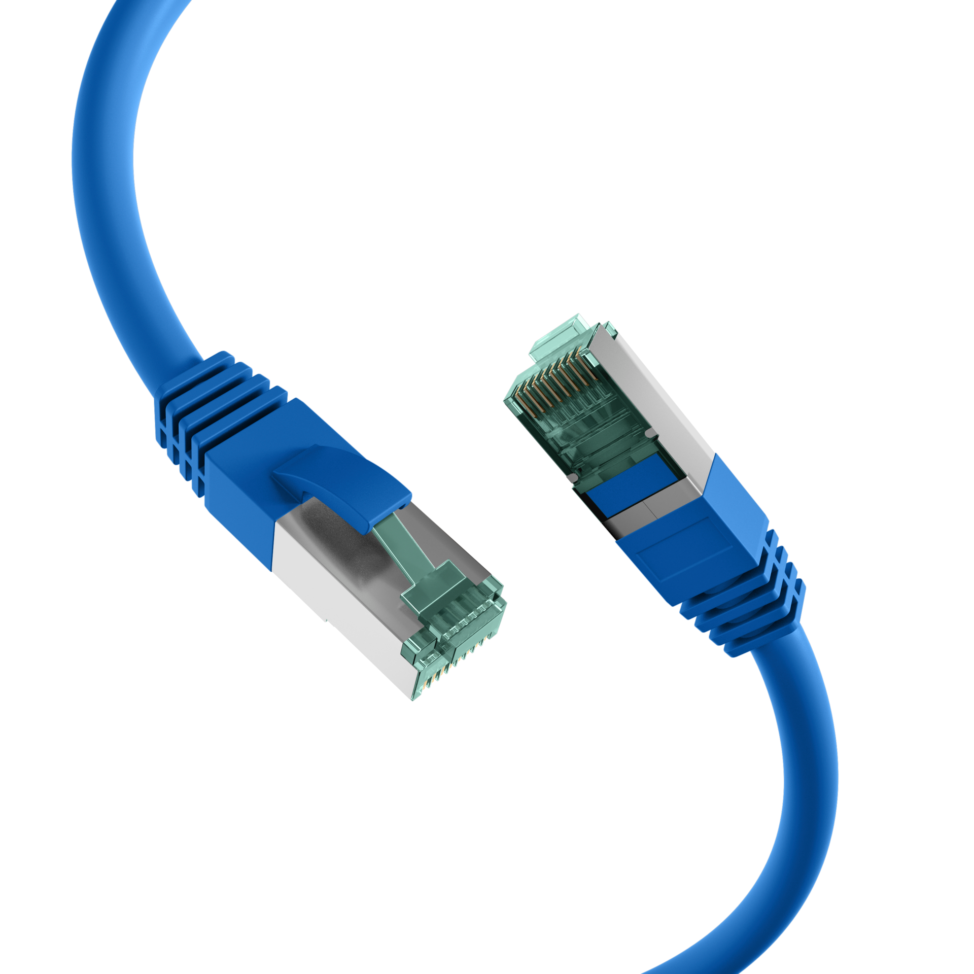 RJ45 Patch Cord Cat.6A S/FTP LSZH blue 1,5m