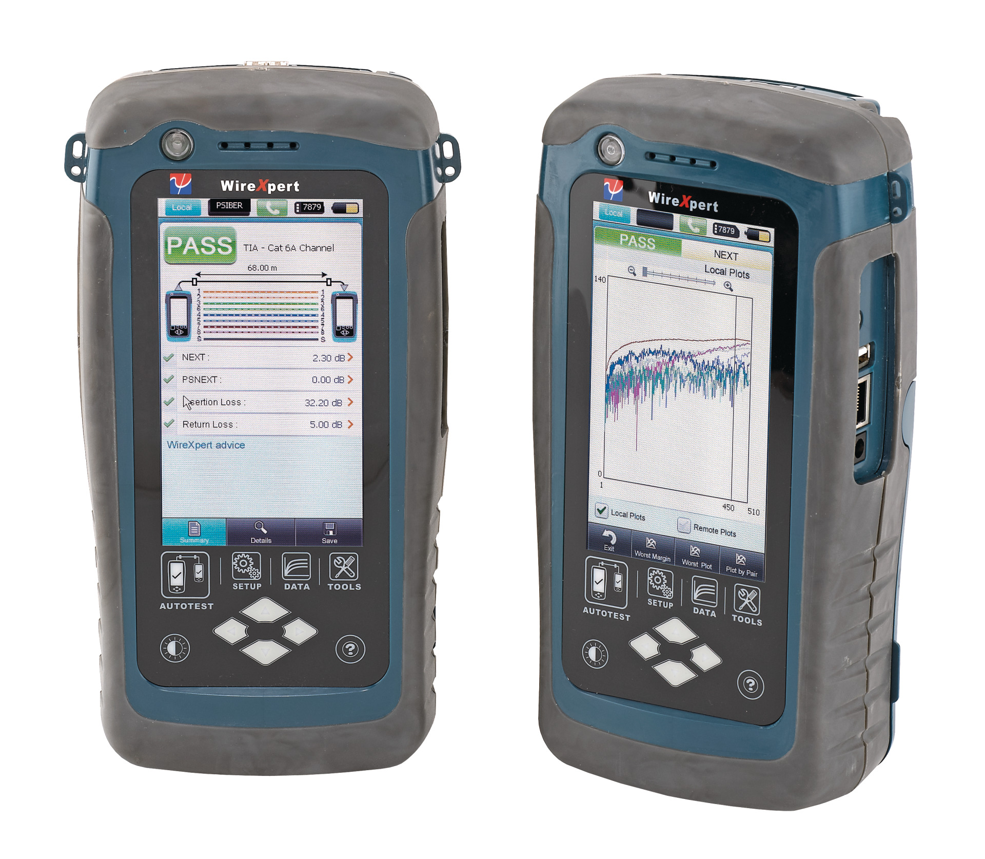 Copper- and Fiber Optic-Cable Certifier up to 2500MHz