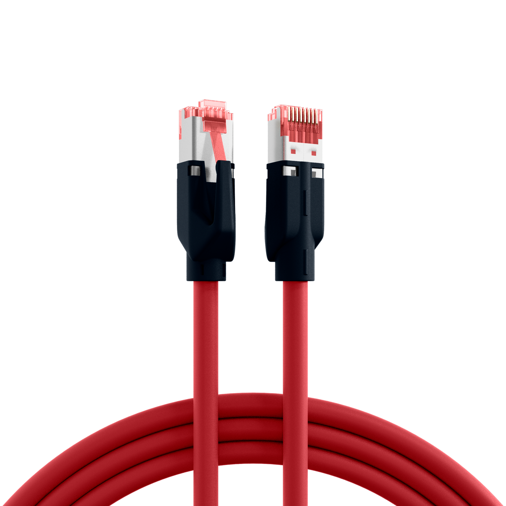 RJ45 Patch Cord Cat.6A S/FTP PUR Draka UC900 TM21 red 1,5m