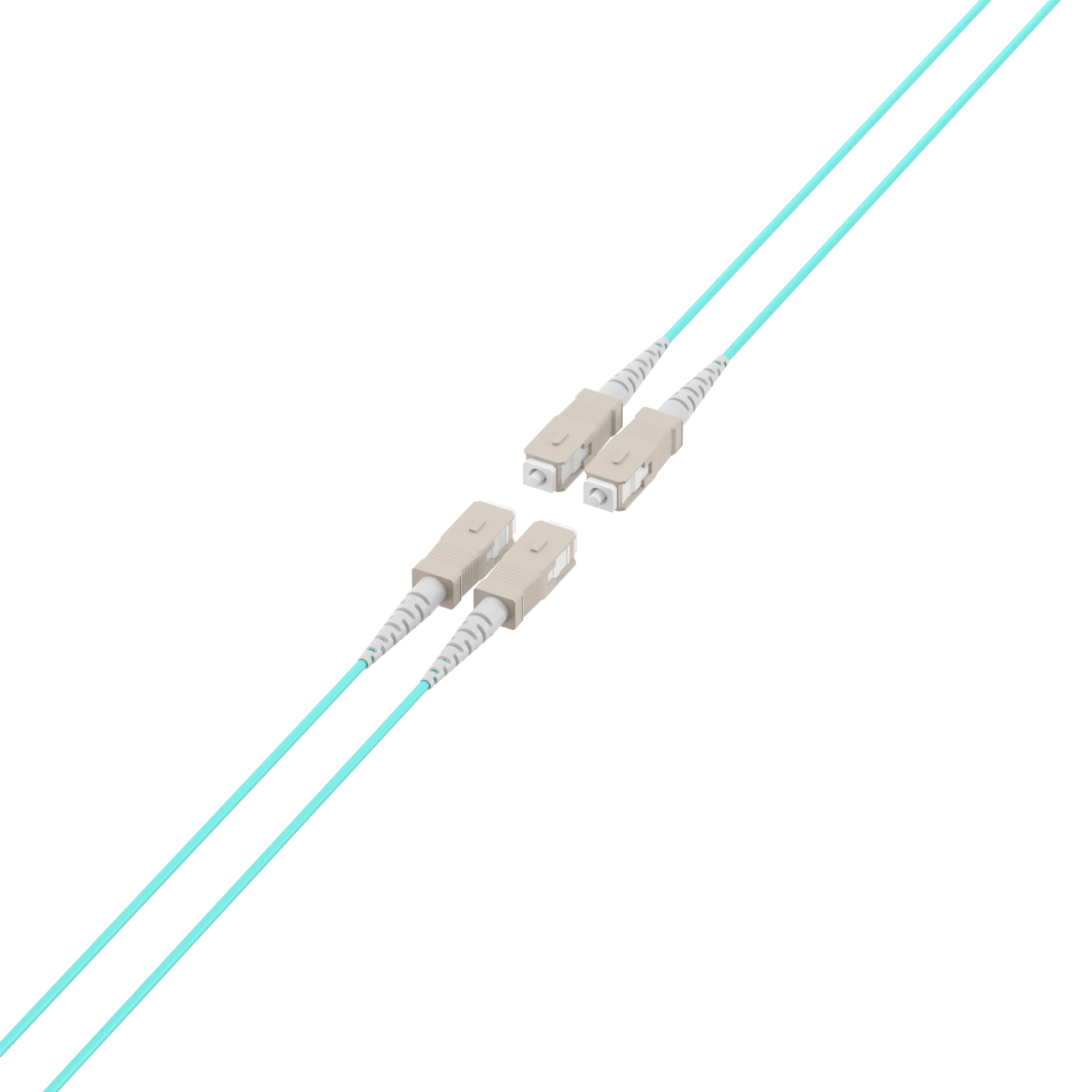 Trunk cable U-DQ(ZN)BH OM3 4G (1x4) SC-SC,20m Dca LSZH