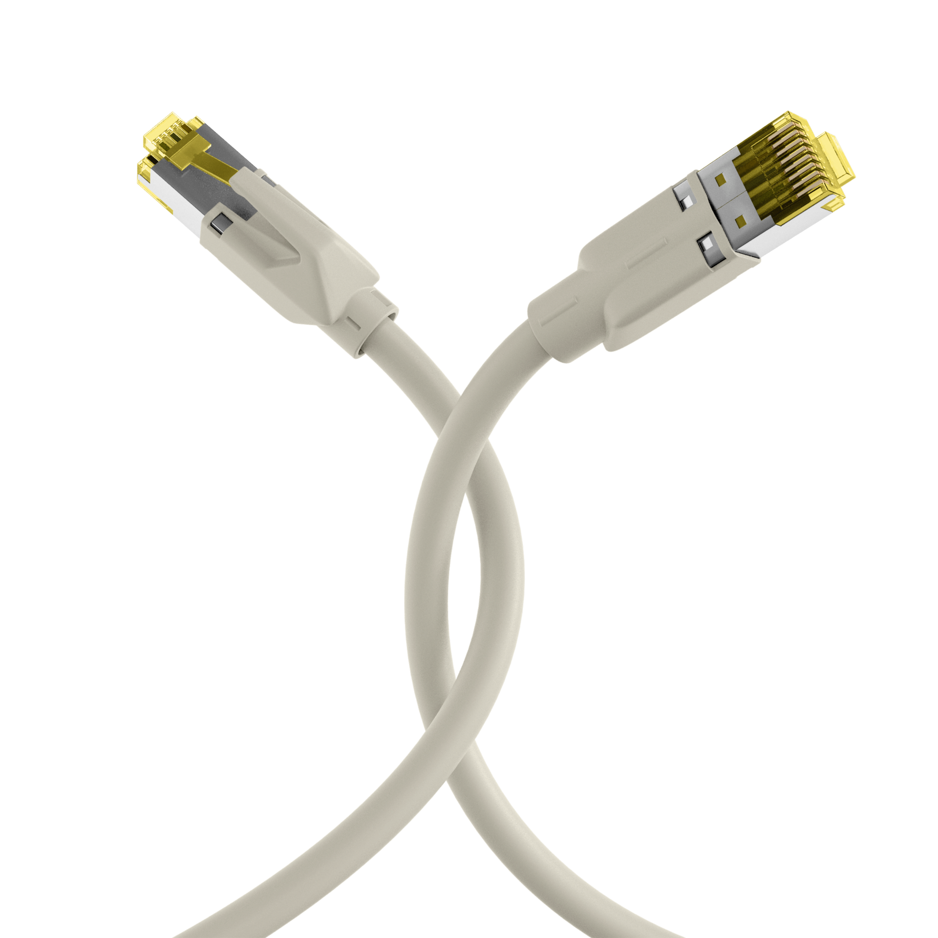 RJ45 Patchkabel Cat.6A S/FTP LSZH  Draka UC900 TM31 grau 10m