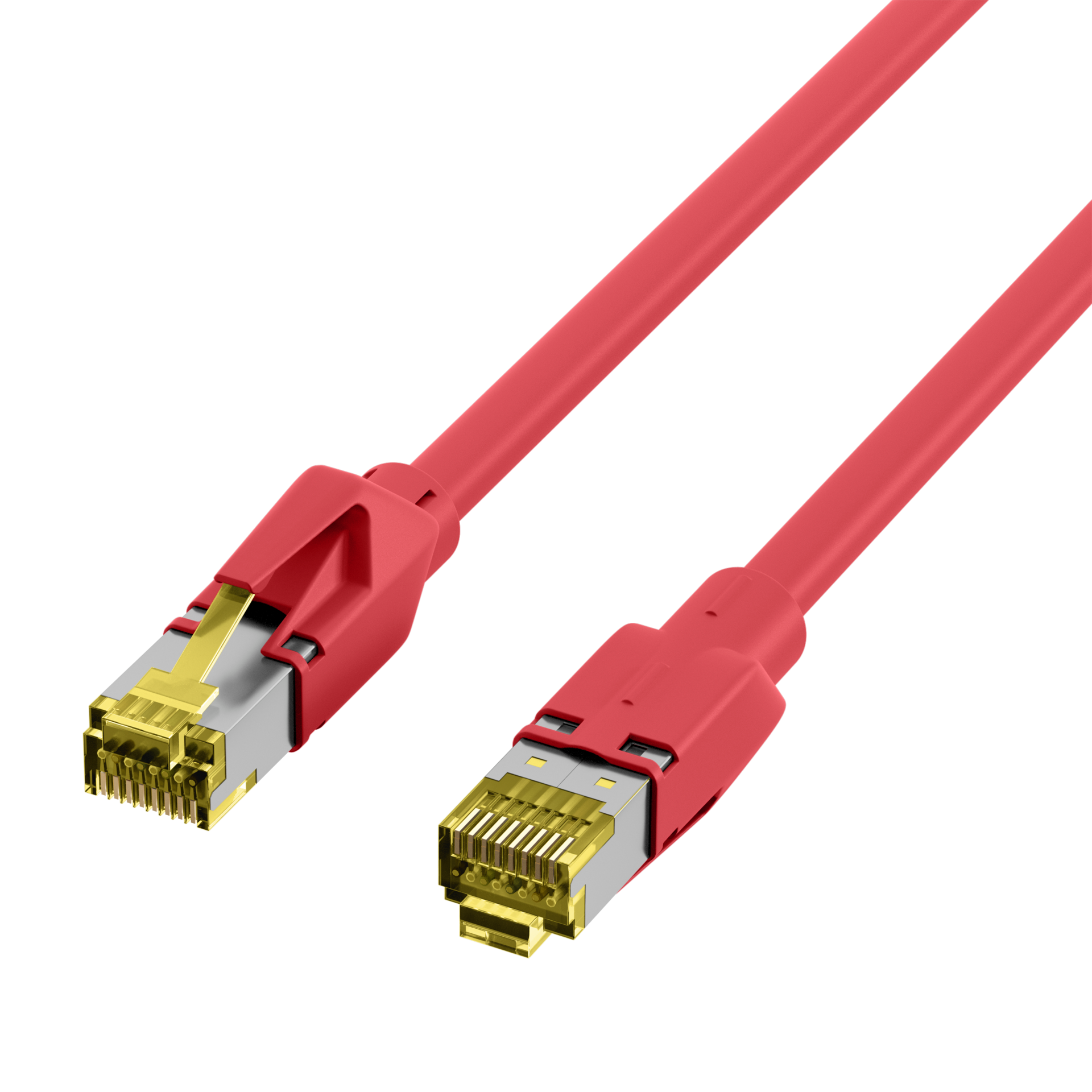 RJ45 Patchkabel Cat.6A S/FTP LSZH  Dätwyler 7702 TM31 rot 1m