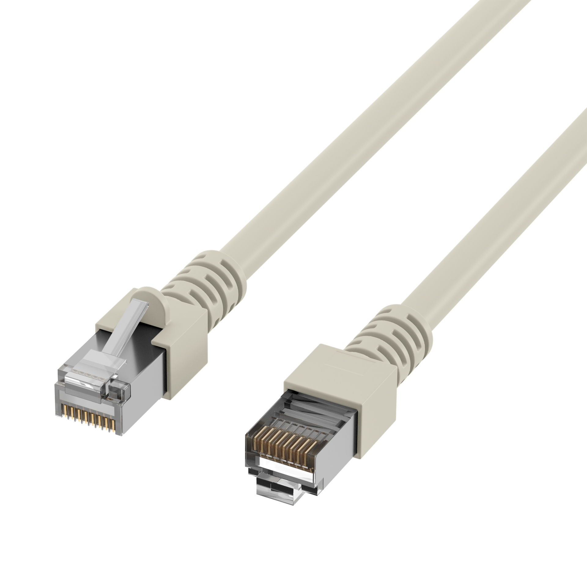 RJ45 Patch Cord Cat.5e SF/UTP PVC CCA grey 15m