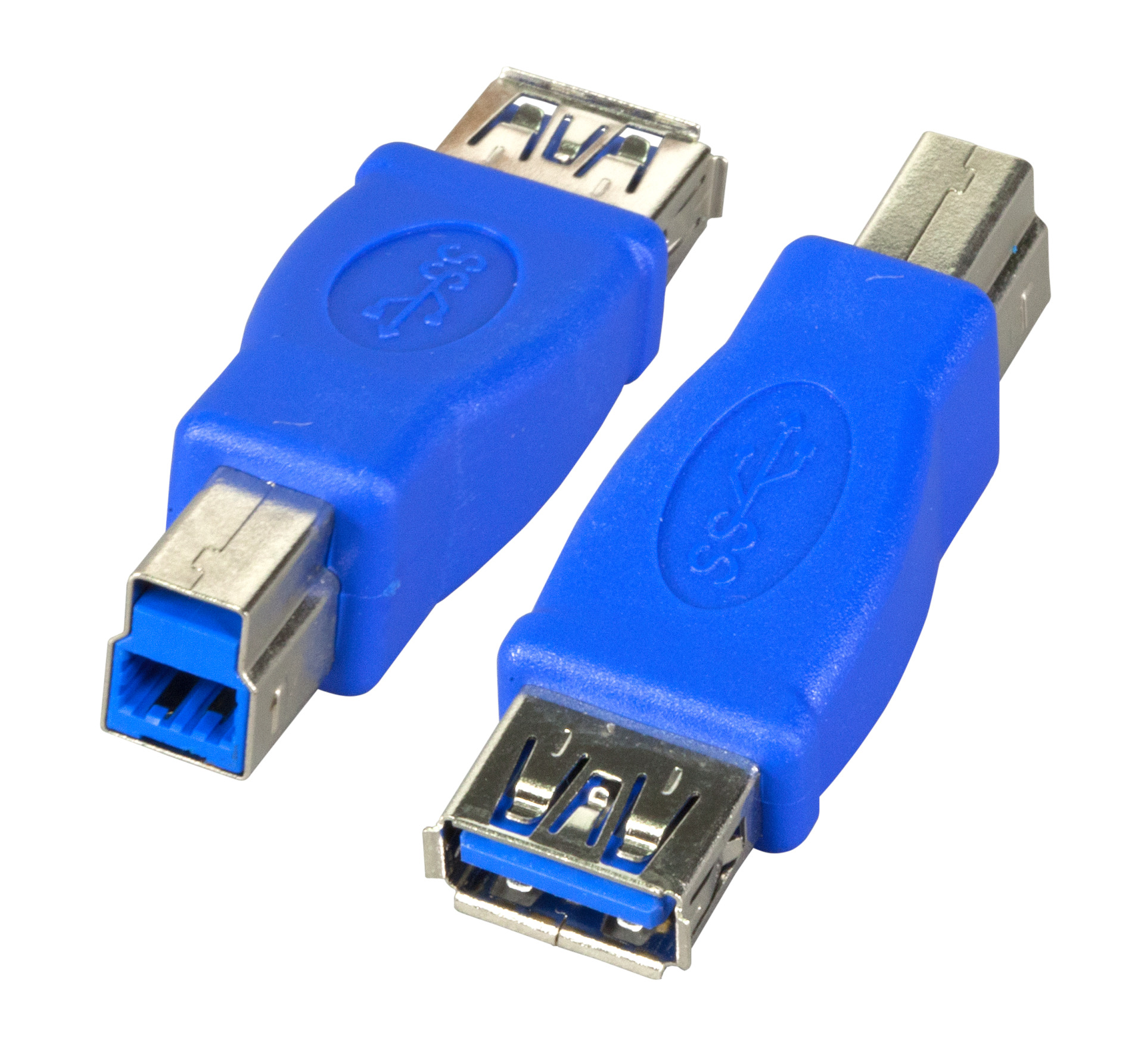 USB3.0-Adapter, Buchse A - Stecker B,,blau