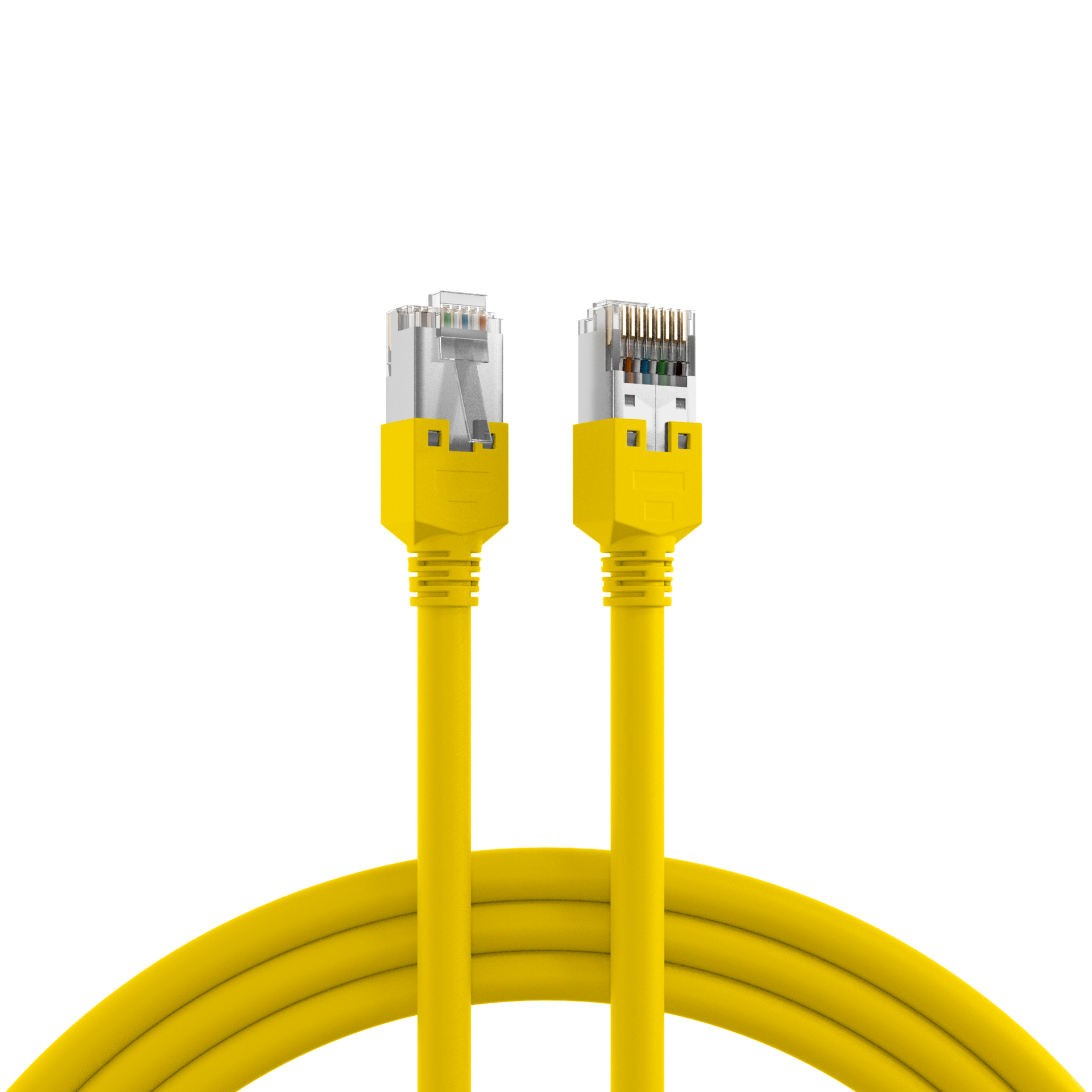 RJ45 Patch Cord Cat.5e F/UTP LSZH Draka UC300 TM11 yellow 0.15m