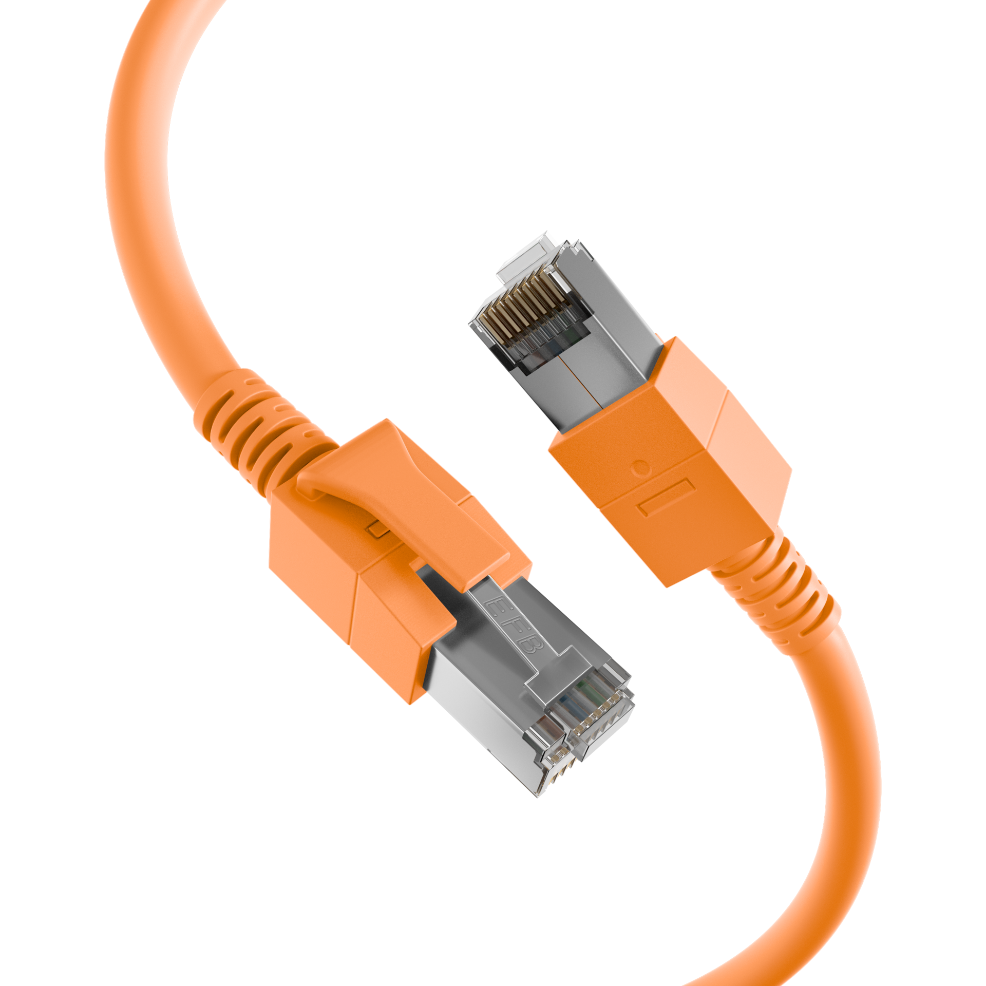 RJ45 Patchkabel Cat.6A S/FTP FRNC VC LED orange 10m