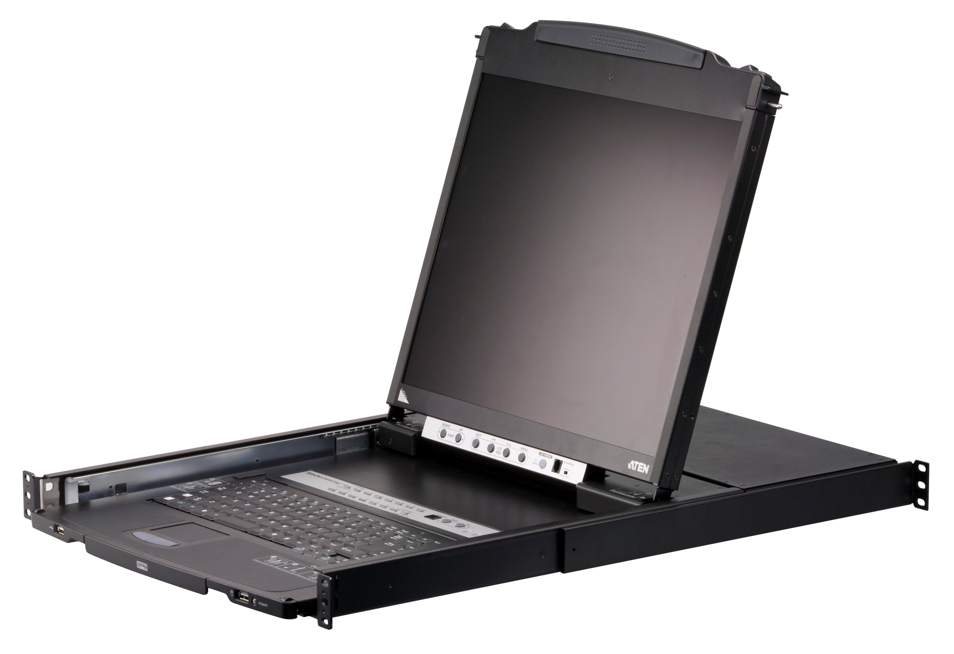 16-Port 19" LCD KVM Switch Dual Rail + Dual Console