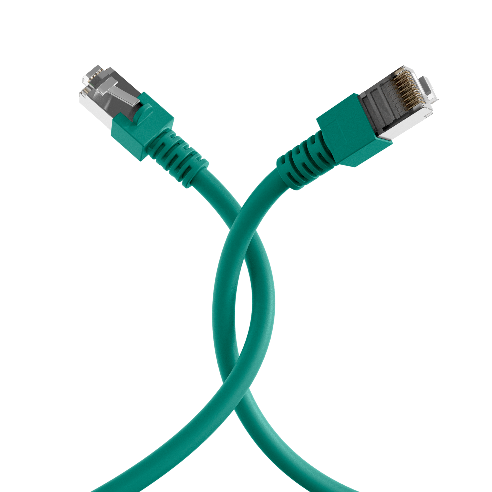 RJ45 Patch Cord Cat.5e SF/UTP PVC CCA green 0,25m