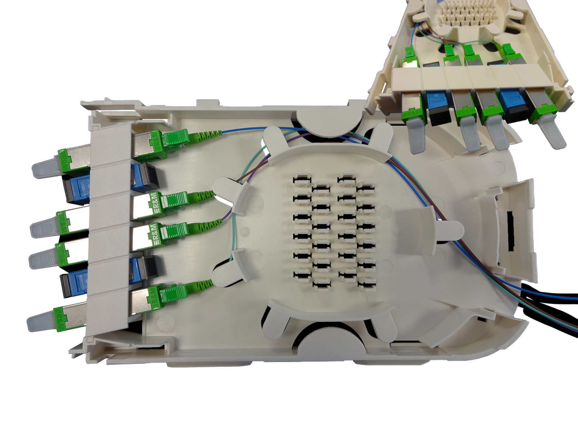 FTTH Module for FTTH-BGT, 12 Port LC with OM3 ceramic adapter