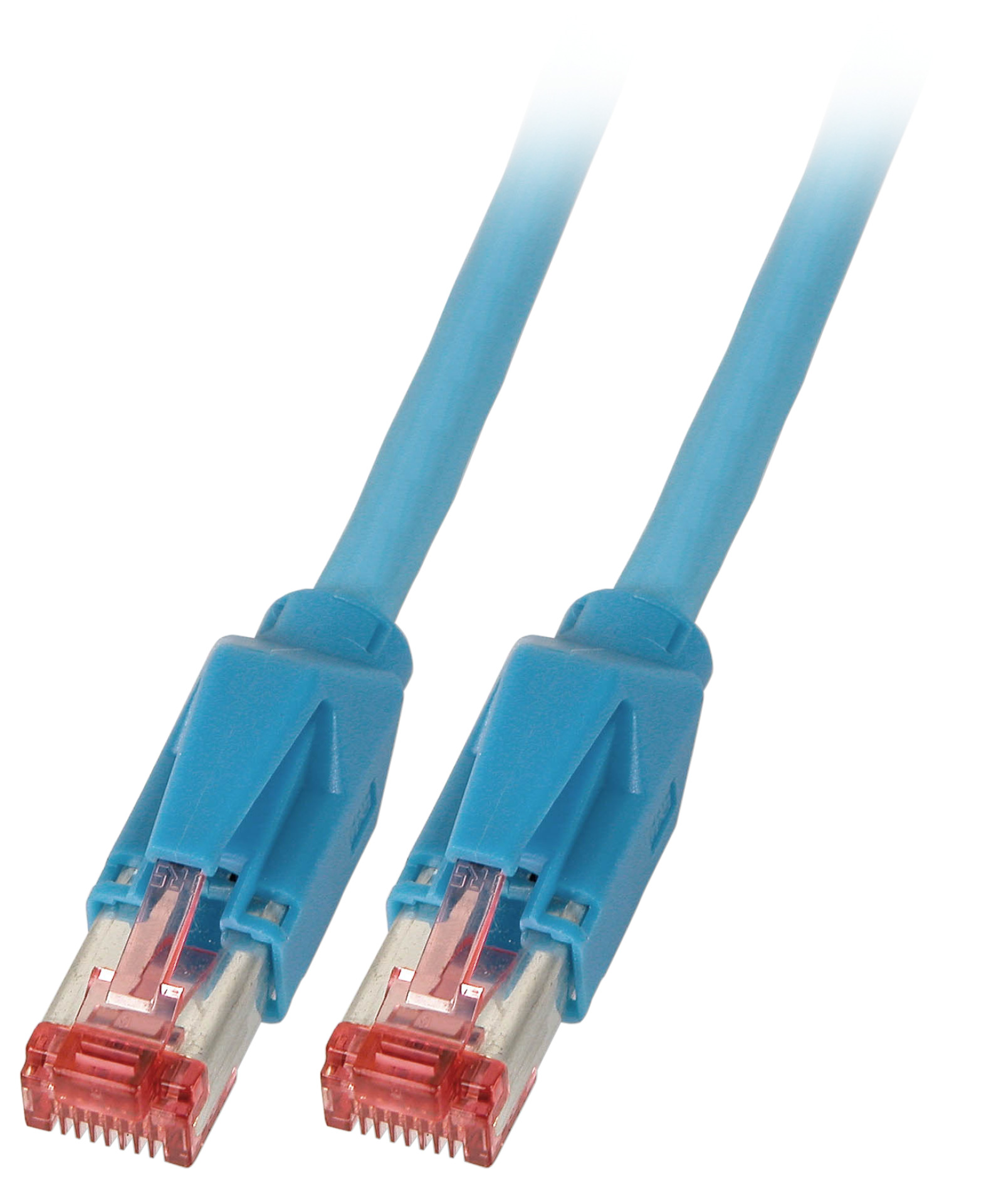 RJ45 Patchkabel S/FTP, Cat.6A, TM21, Dätwyler 7702, 1m, blau