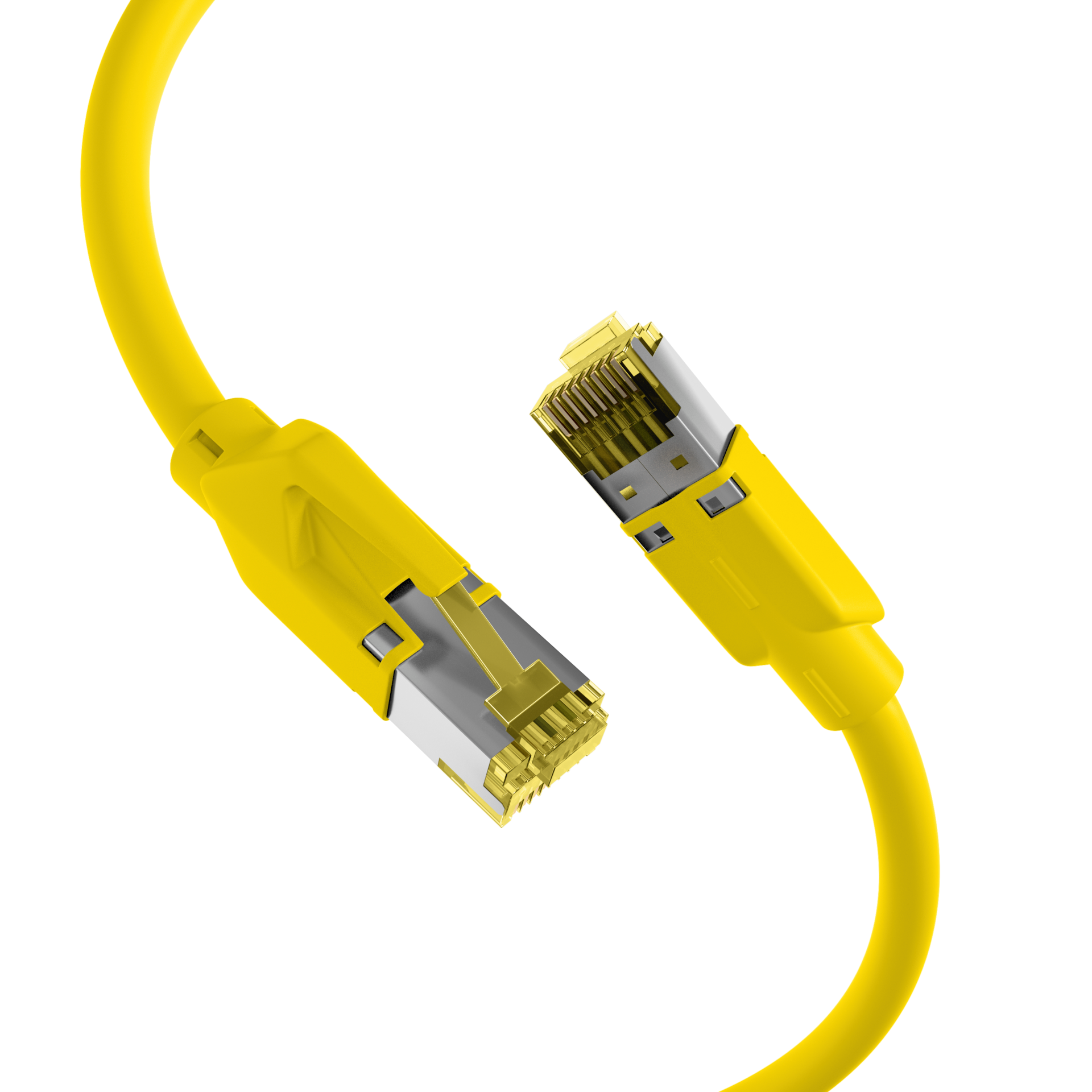 RJ45 Patchkabel Cat.6A S/FTP LSZH  Dätwyler 7702 TM31 gelb 25m