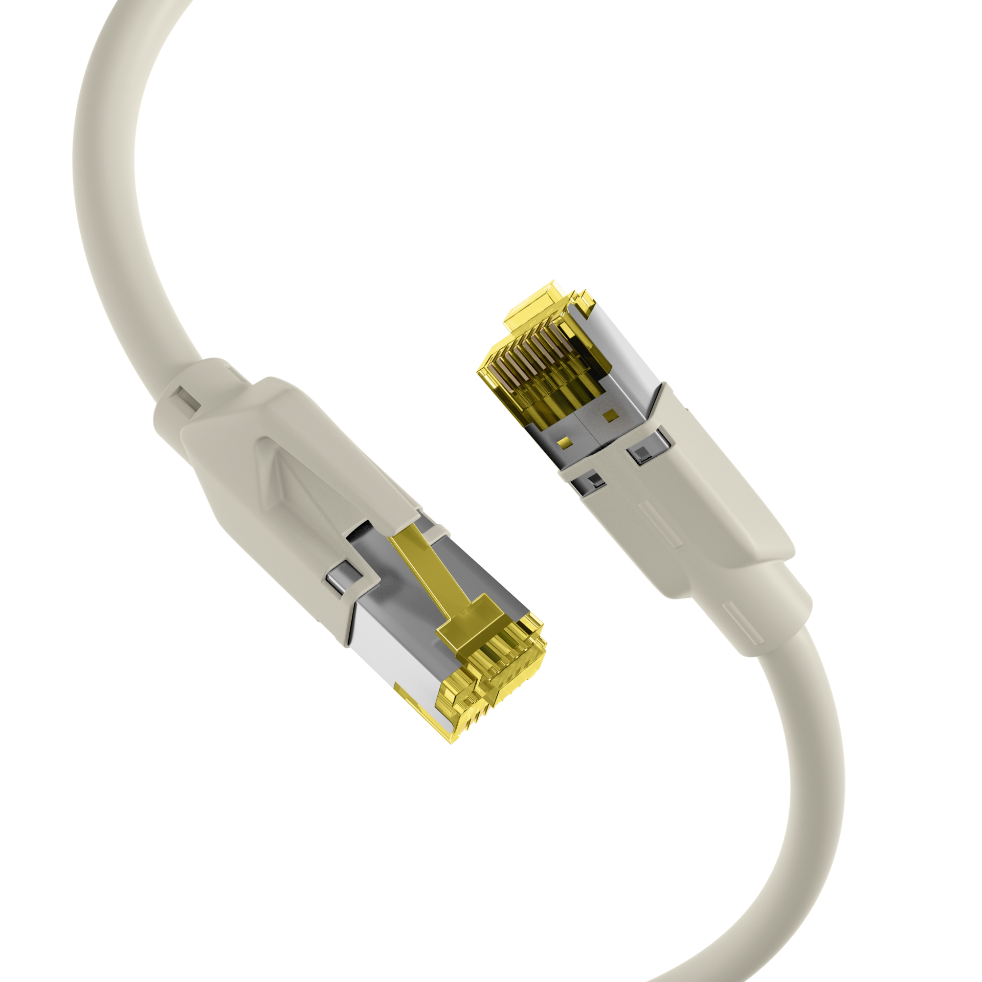 RJ45 Patchkabel Cat.6A S/FTP LSZH  Dätwyler 7702 TM31 grau 15m