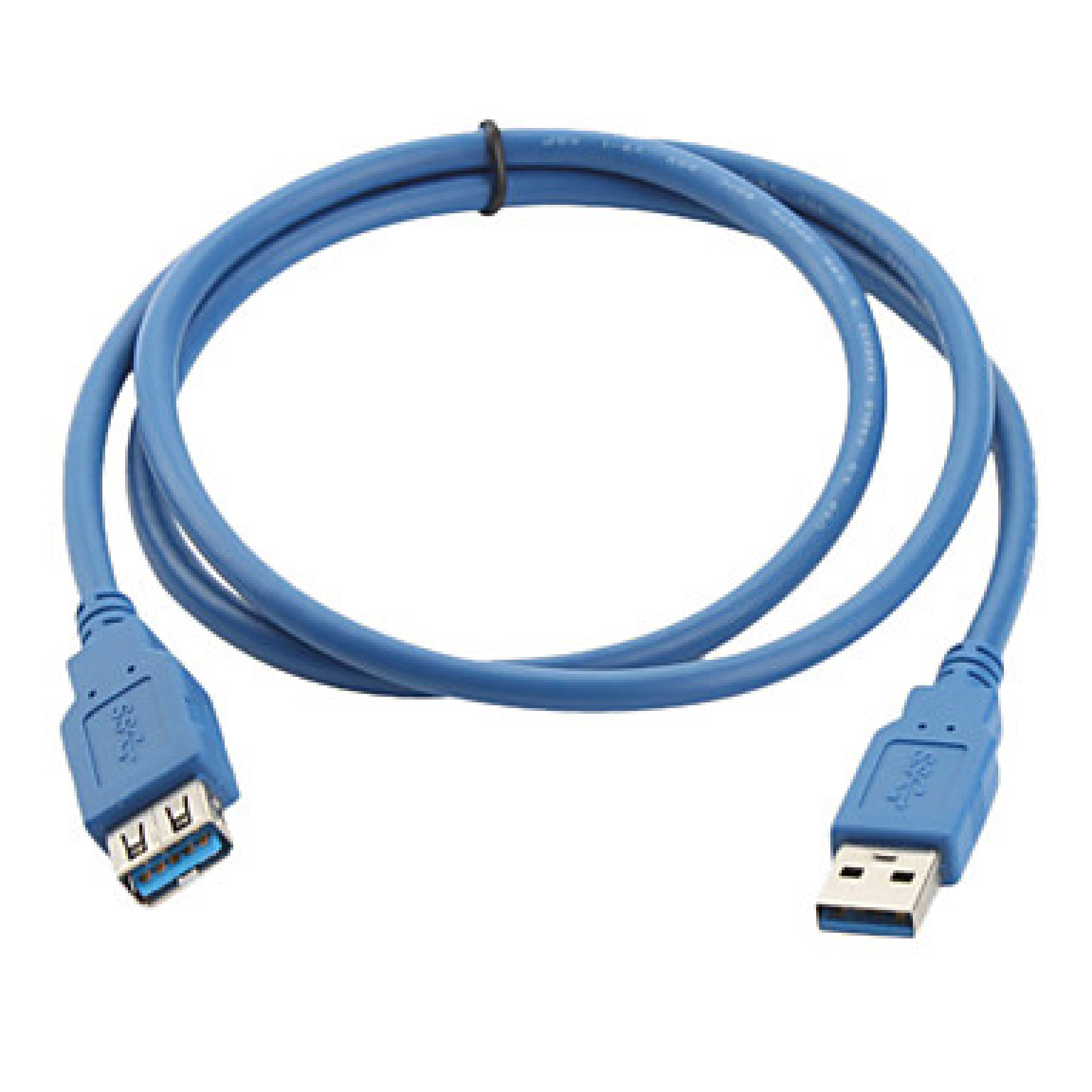 USB3.0 Verlängerungskabel Stecker Typ-A - Buchse Typ-A, Blau 0,5 m