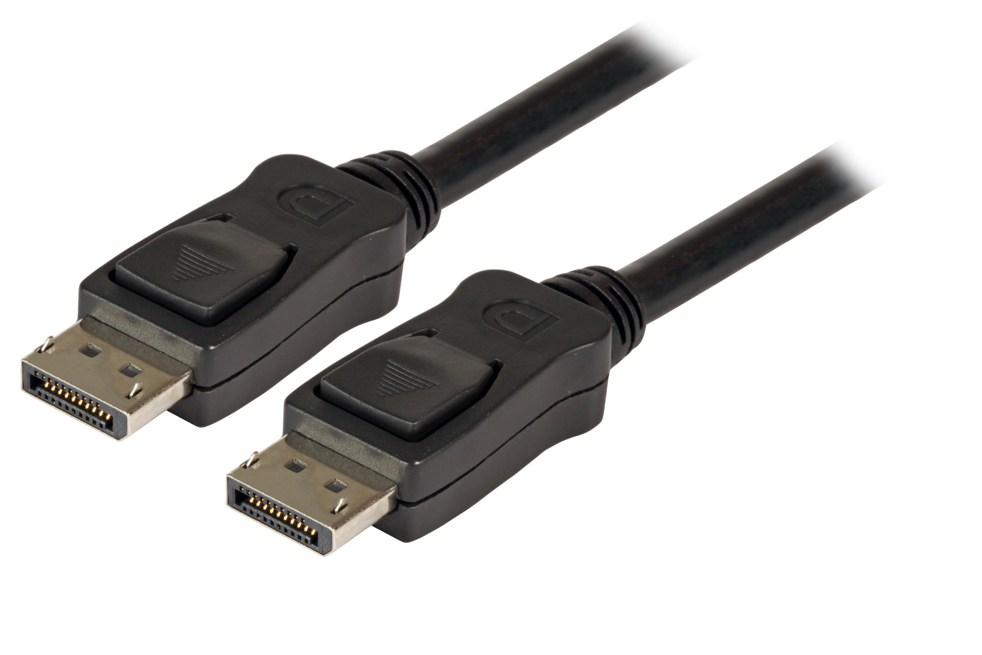 DisplayPort 1.2 Anschlusskabel, 4K60HZ,Stecker-Stecker, 2m, schwarz