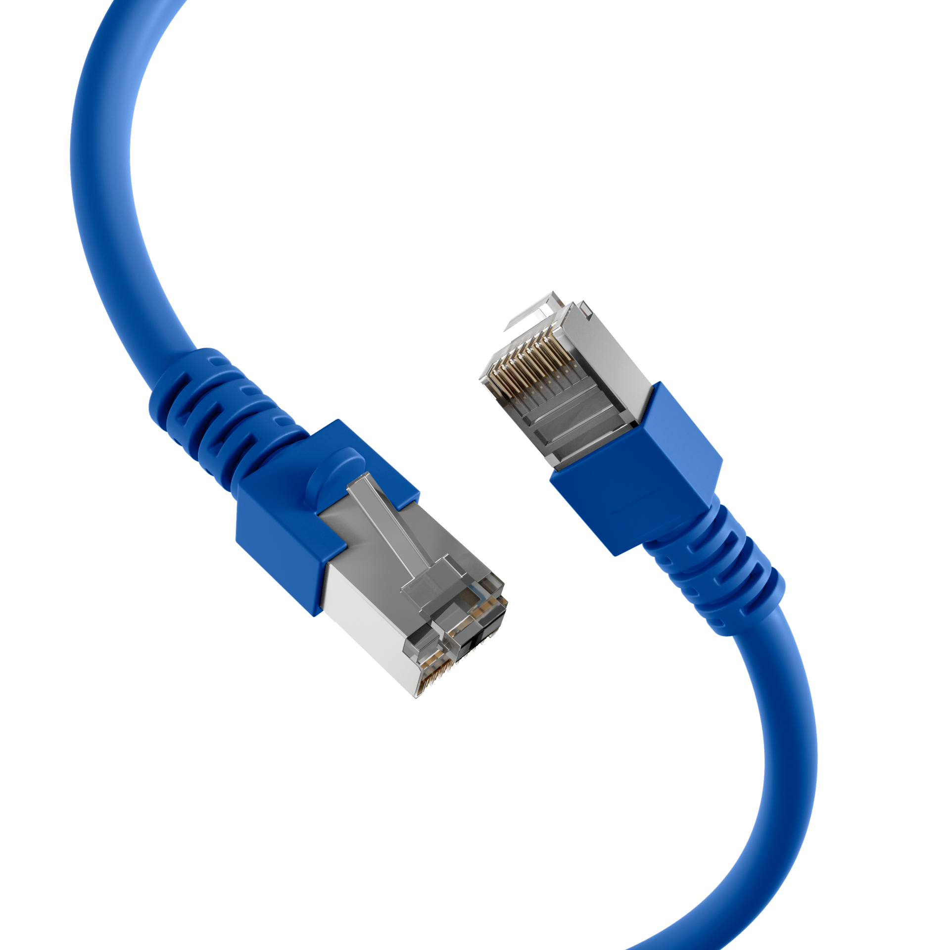 RJ45 Patch Cord Cat.5e SF/UTP PVC CCA blue 1,5m