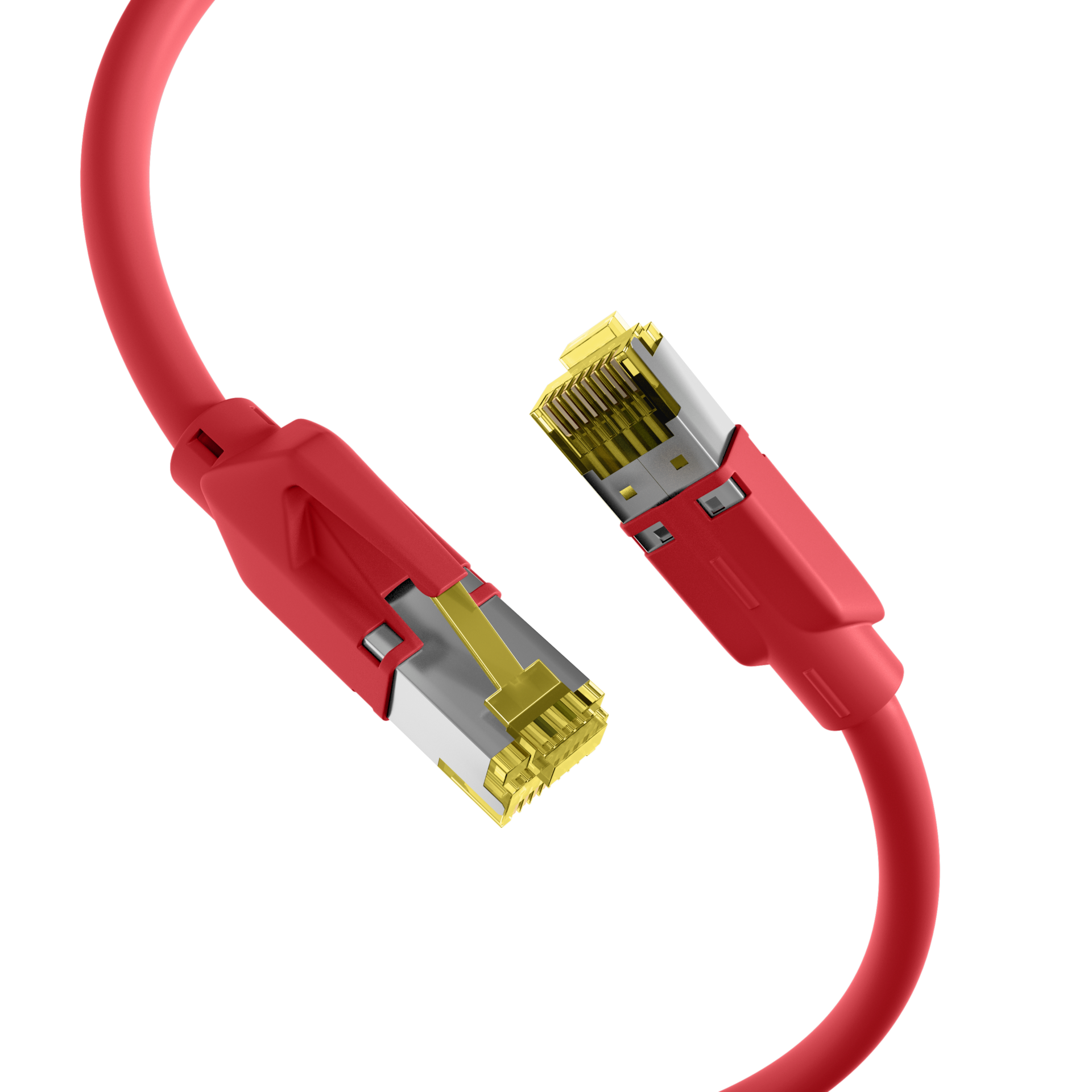 RJ45 Patchkabel Cat.6A S/FTP LSZH  Dätwyler 7702 TM31 rot 3m