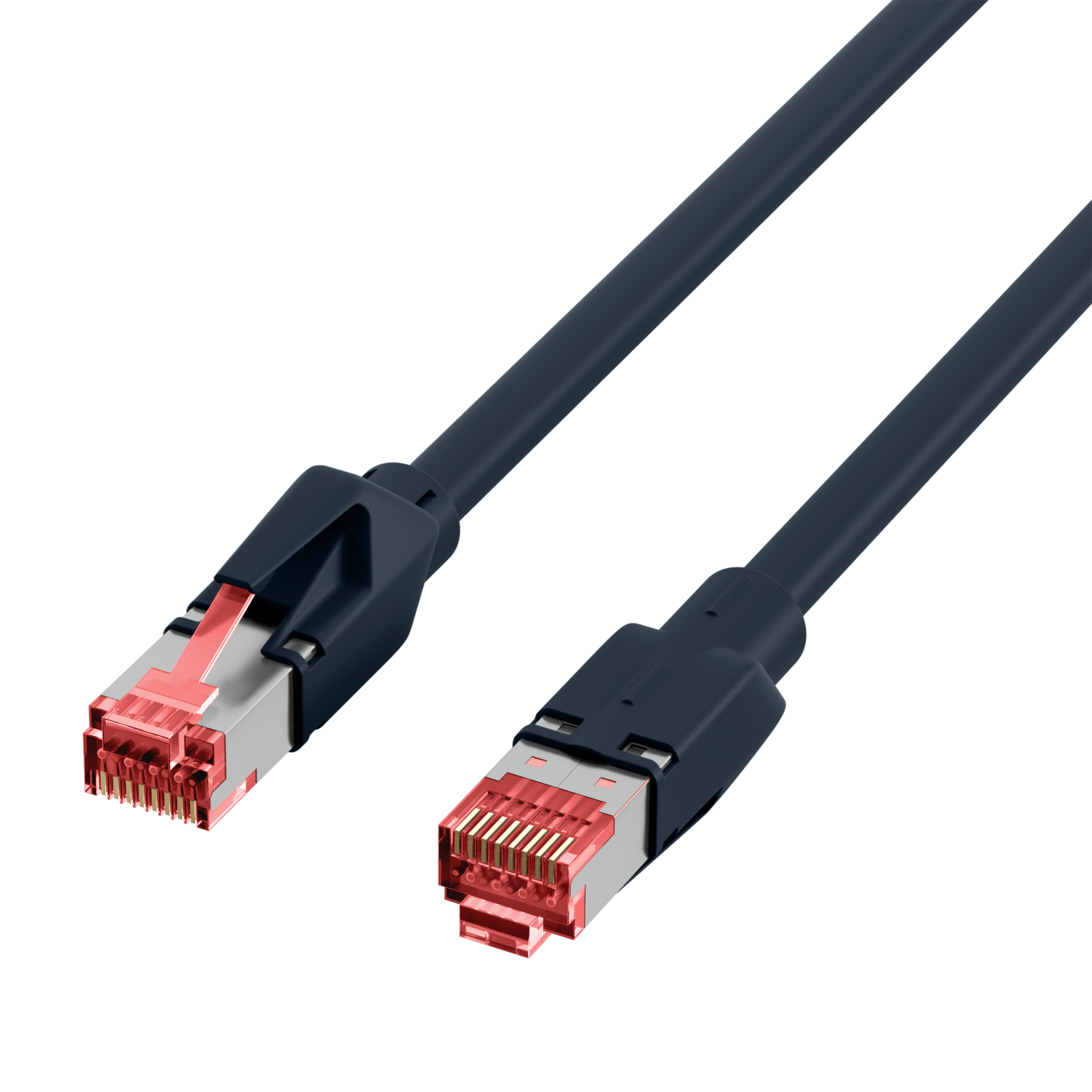 RJ45 Patchkabel Cat.6A S/FTP  Dätwyler 7702 TM21 schwarz 30m