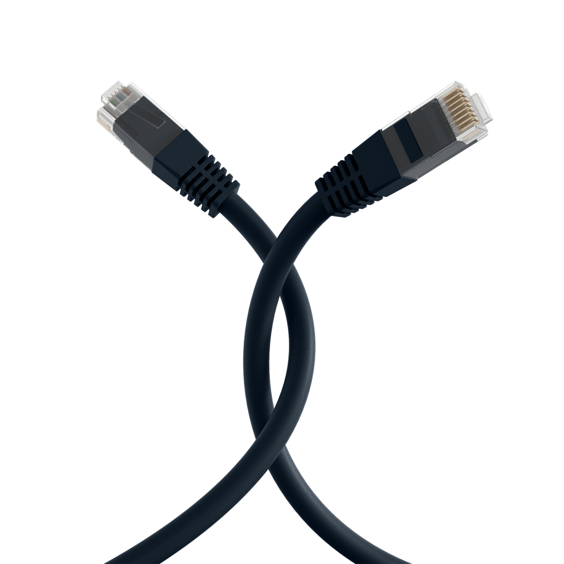 RJ45 Patchkabel Cat.5e U/UTP PVC  CCA schwarz 15m