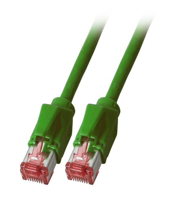 RJ45 Patchkabel Cat.6A S/FTP FR HF,Kerpen F6-90 TM21 grün 1m