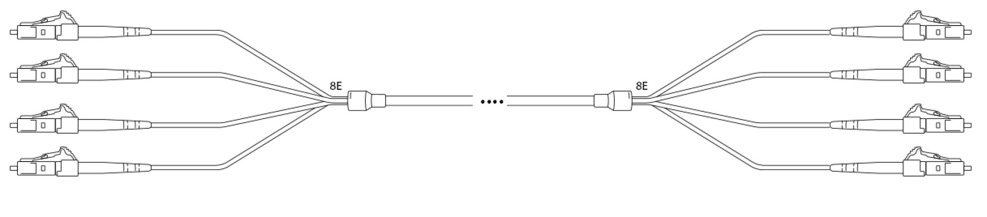 A-DQ(ZN) B2Y G657A 9/125µm LC/LC 4E 1,0m