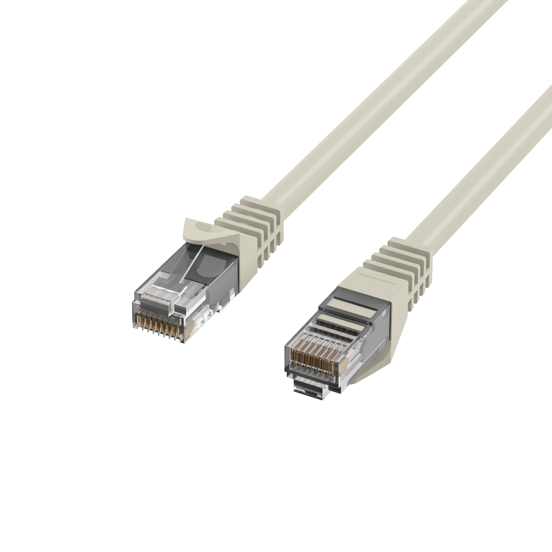 RJ45 Patchkabel Cat.5e U/UTP LSZH  CCA AWG24/7 grau 0,5m