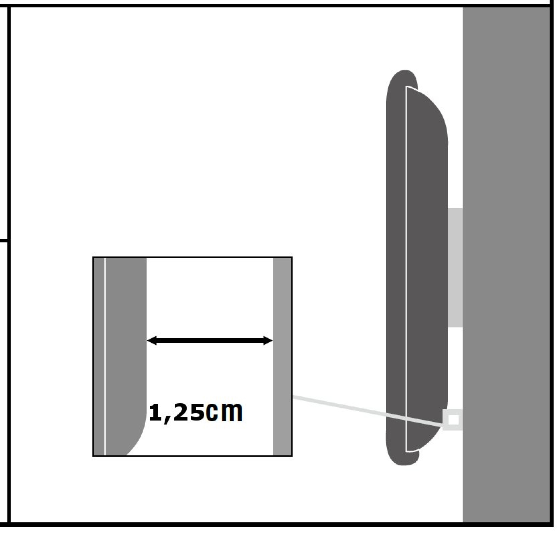 Wandhalterung für LCD TV LED 13"-37", weiß